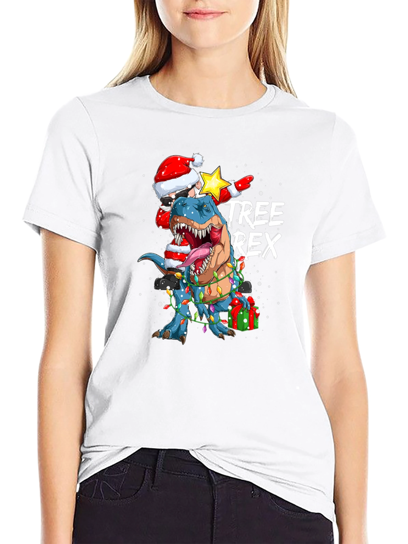 T-Rex Christmas Tee