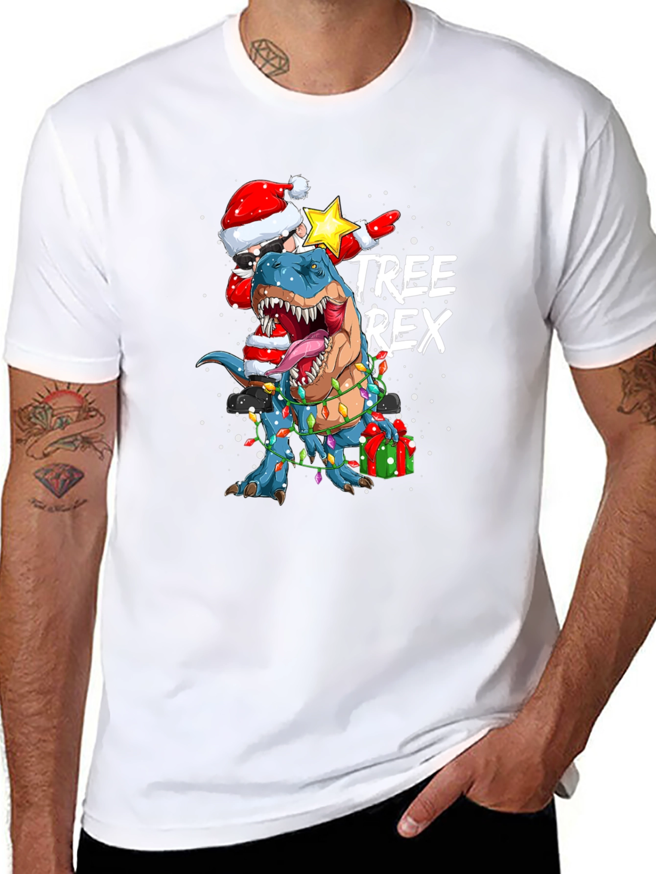 T-Rex Christmas Tee