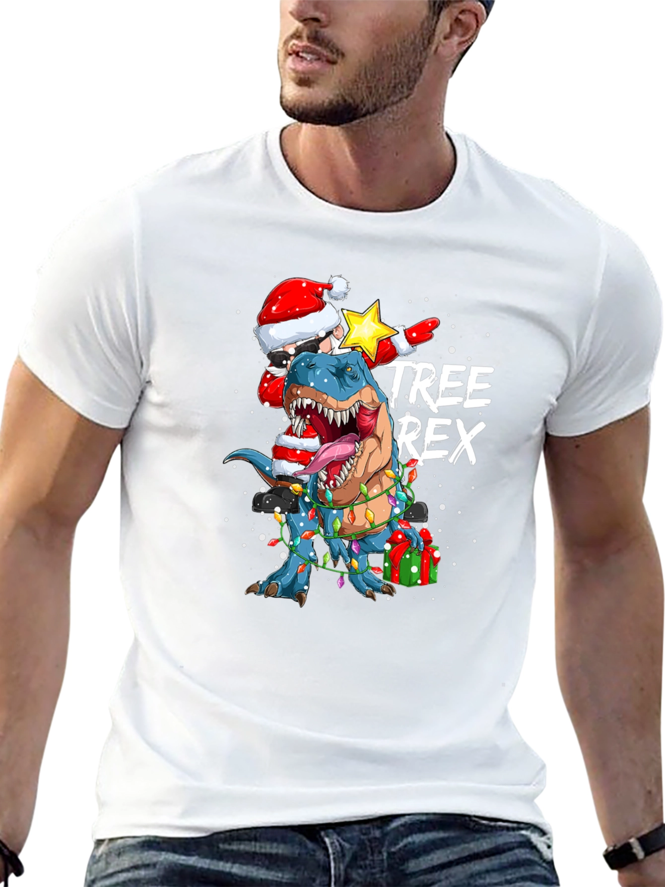 T-Rex Christmas Tee
