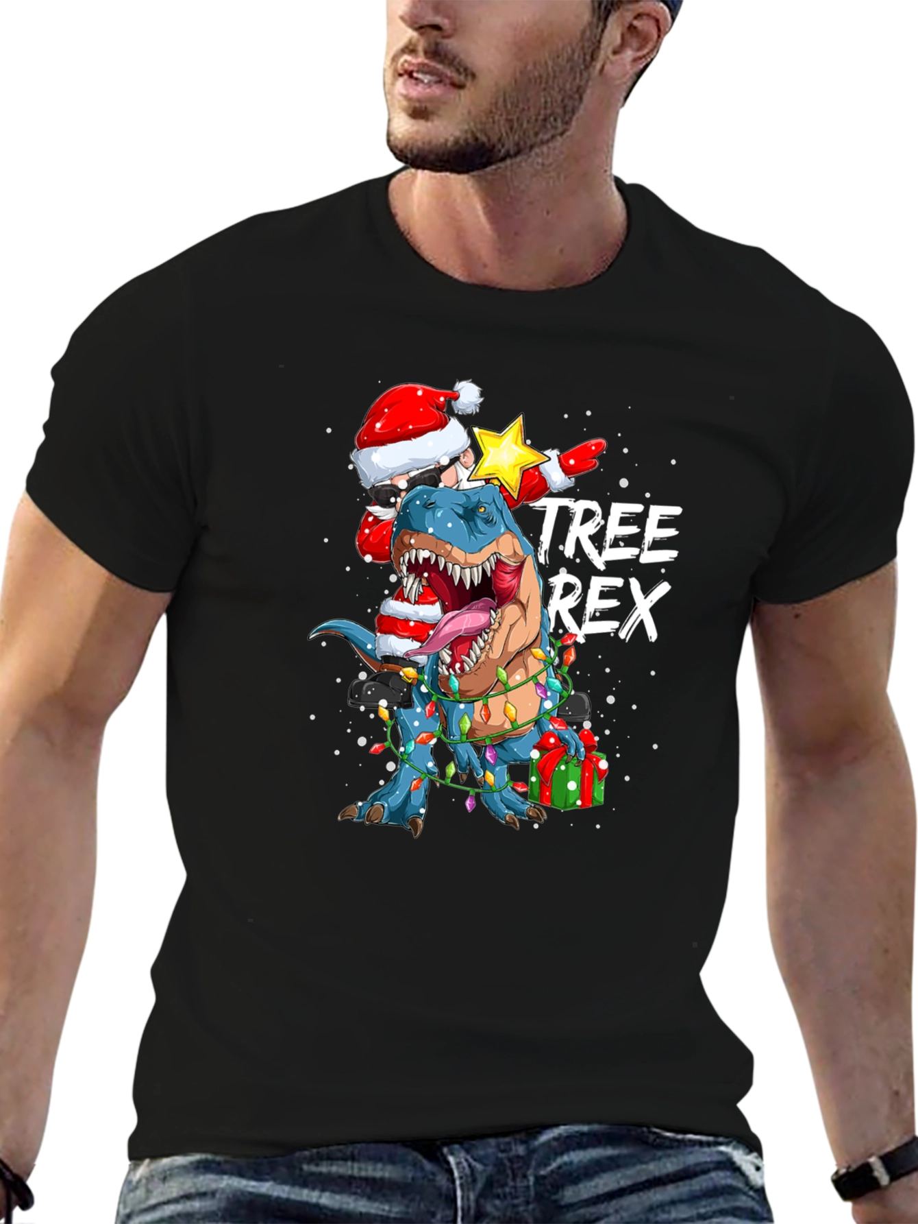 T-Rex Christmas Tee
