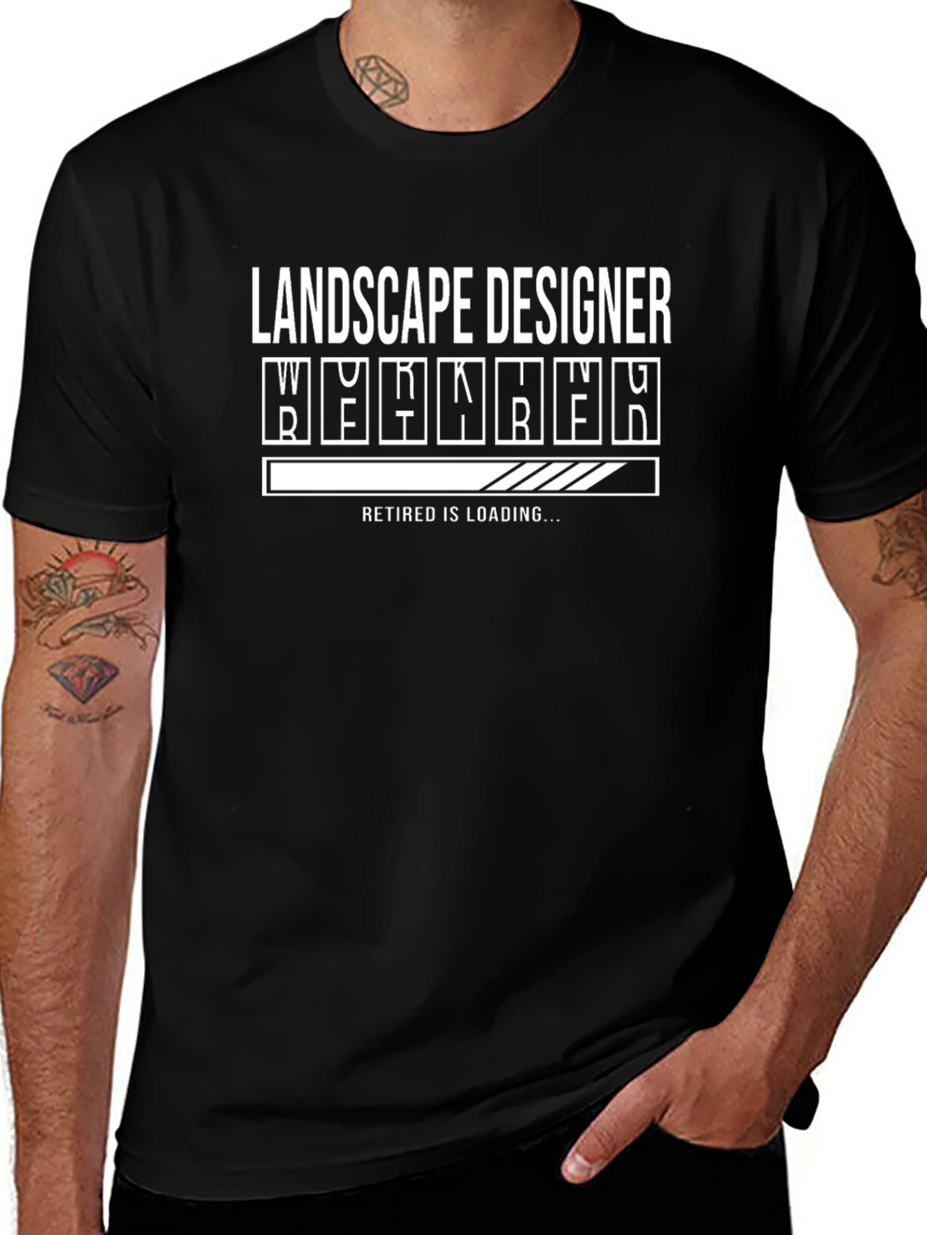 Landscape Designer Retired Loading T-Shirt