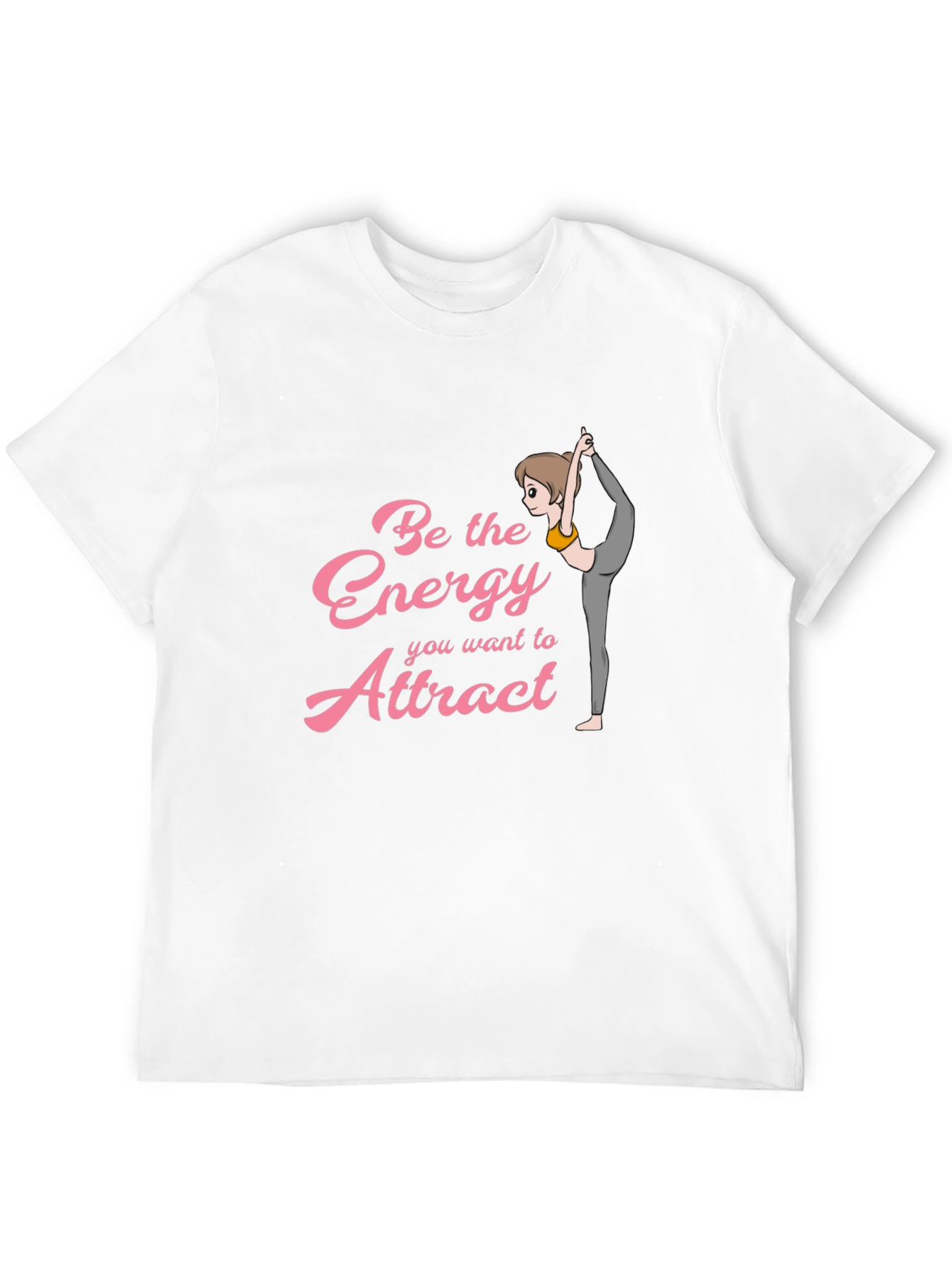 Energy Attract Yoga Graphic Tee - Black