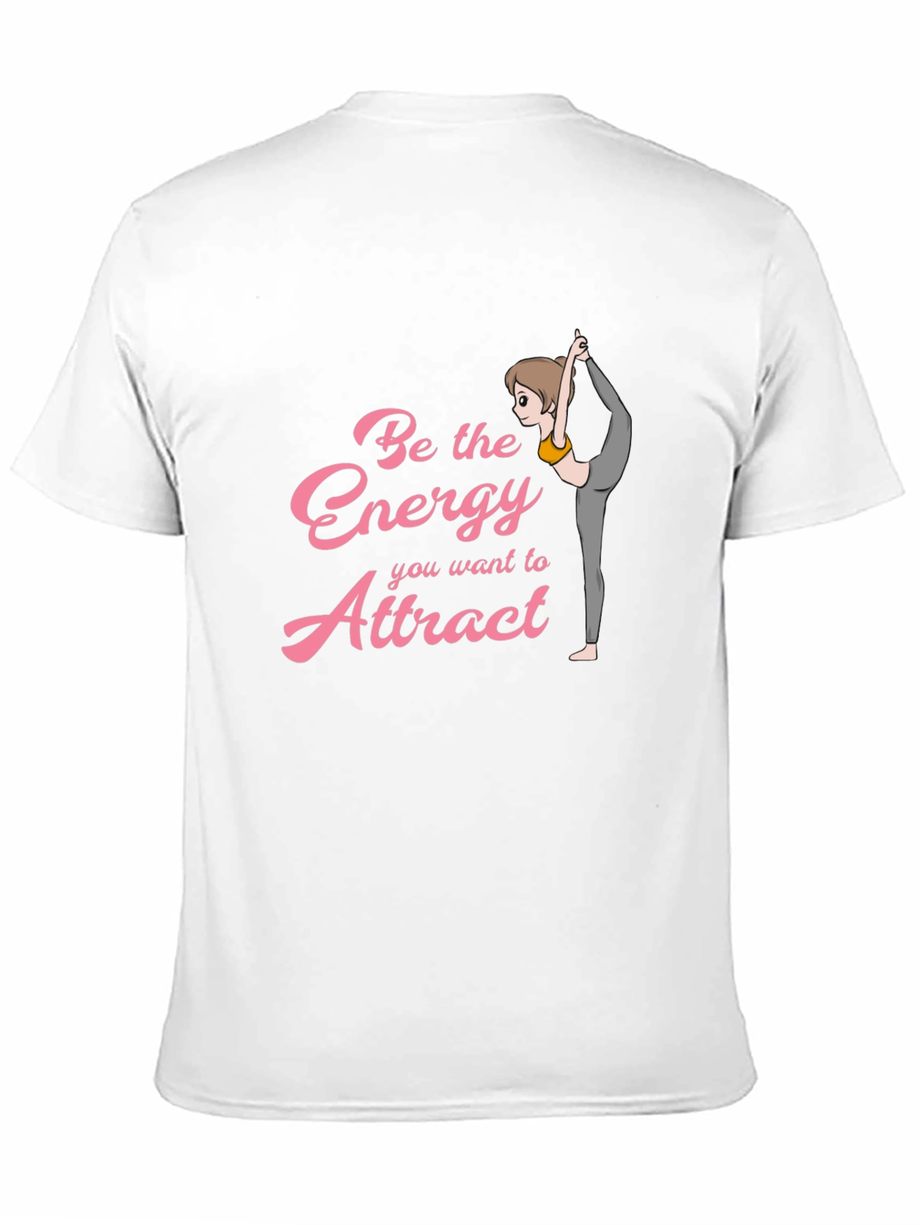 Energy Attract Yoga Graphic Tee - Black