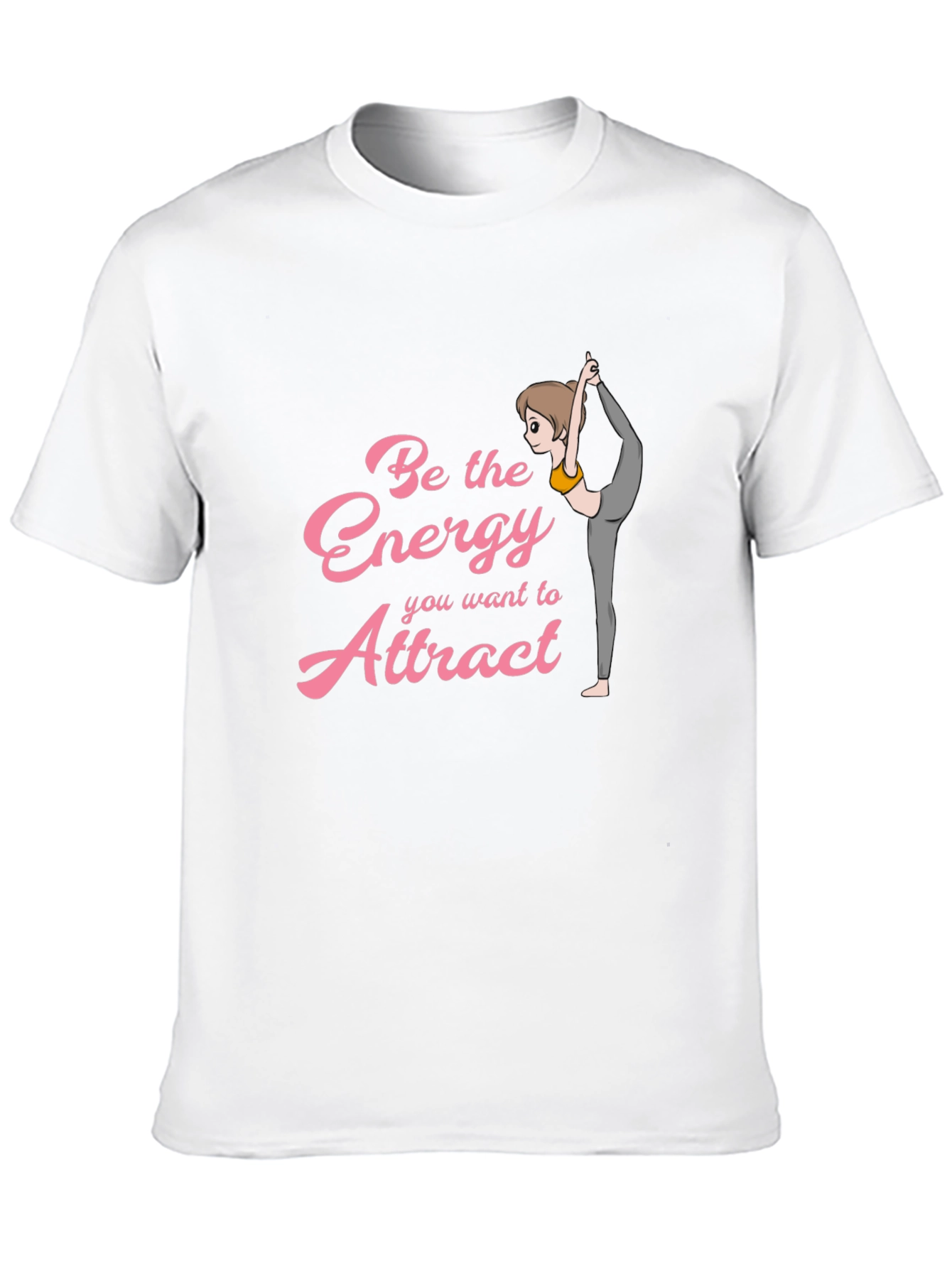 Energy Attract Yoga Graphic Tee - Black