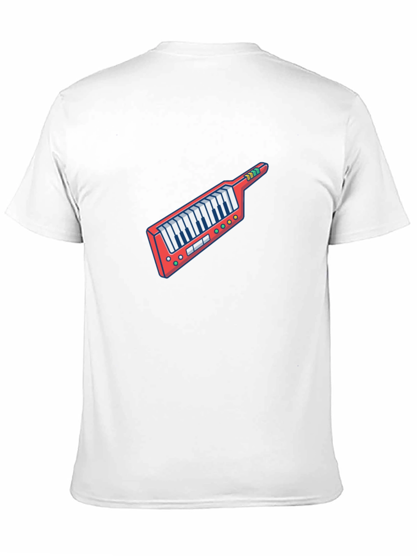Retro Synthwave Keytar Graphic Tee - Black