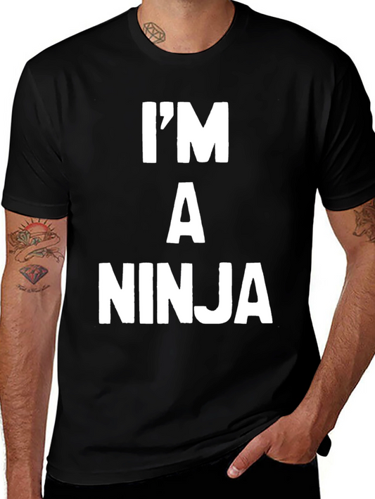 Im A Ninja Graphic T-Shirt - Black