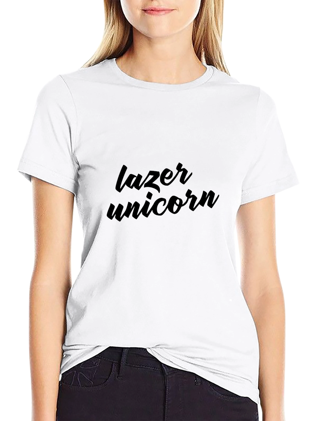 Lazer Unicorn Black T-Shirt