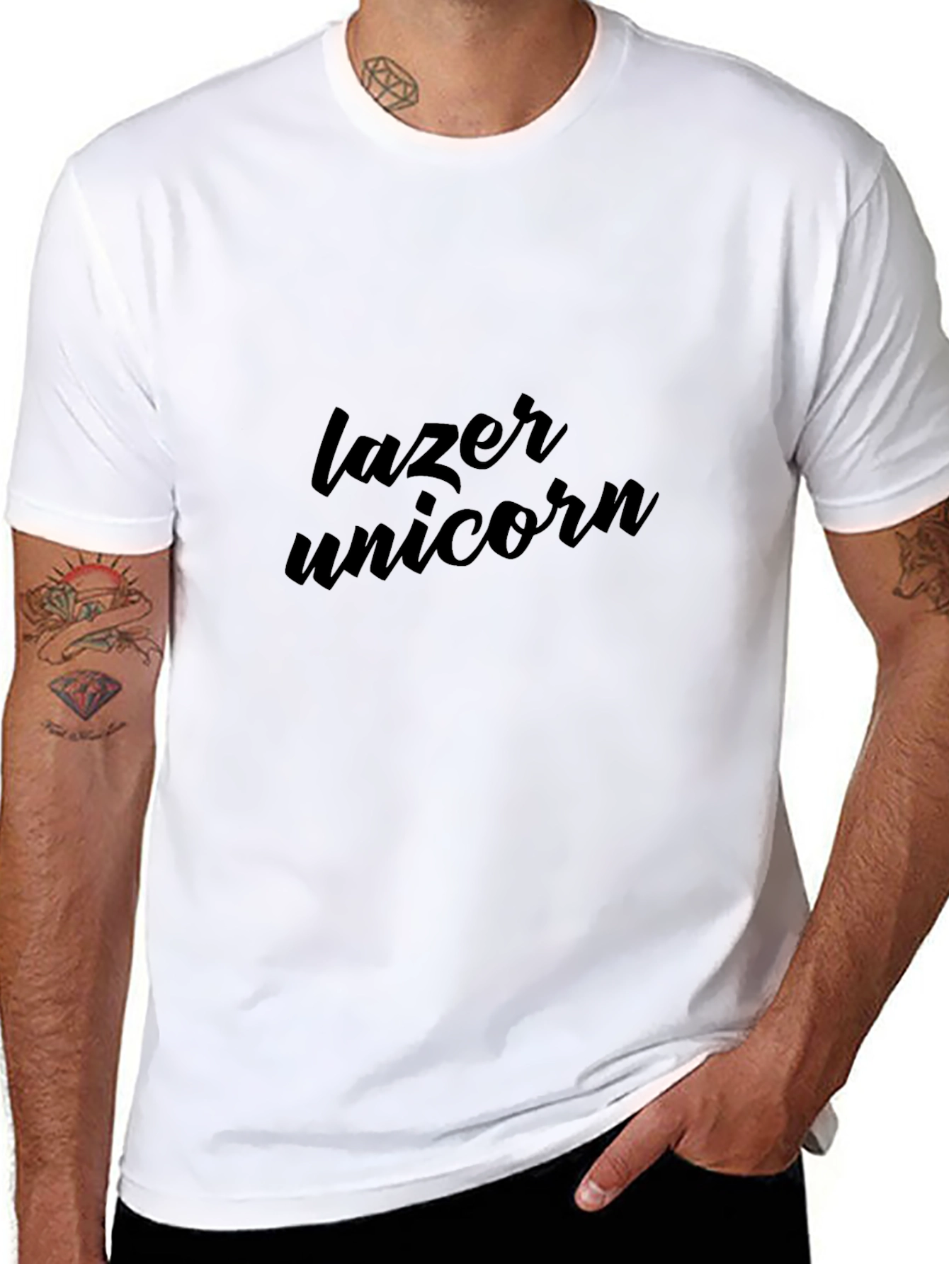 Lazer Unicorn Black T-Shirt