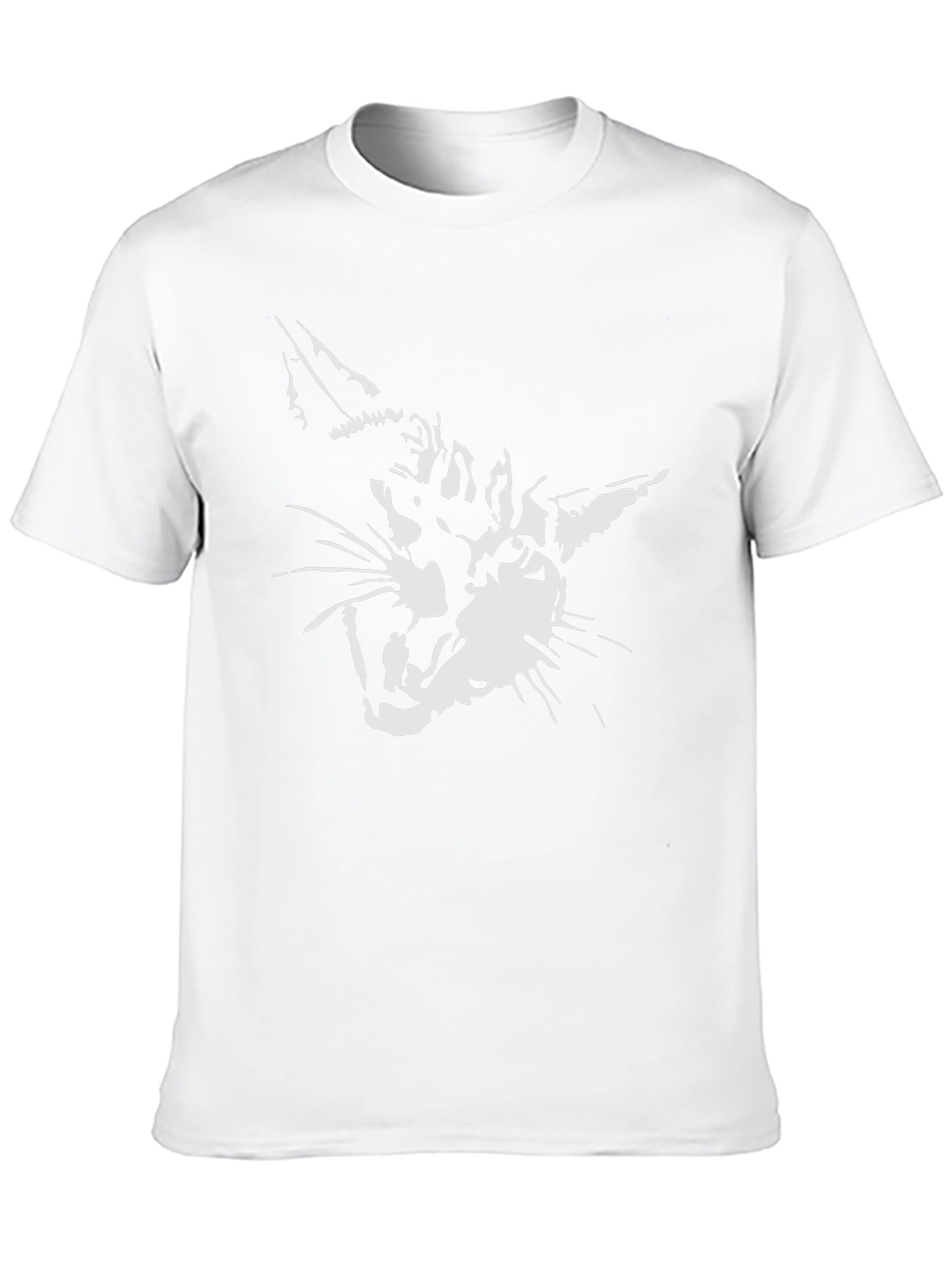 Cool Cat Graphic Print Mens Black T-Shirt