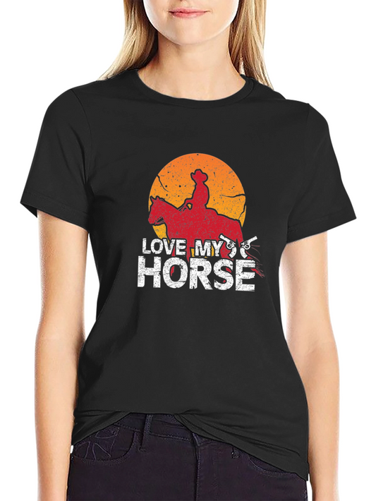 Love My Horse Cowboy Graphic T-Shirt