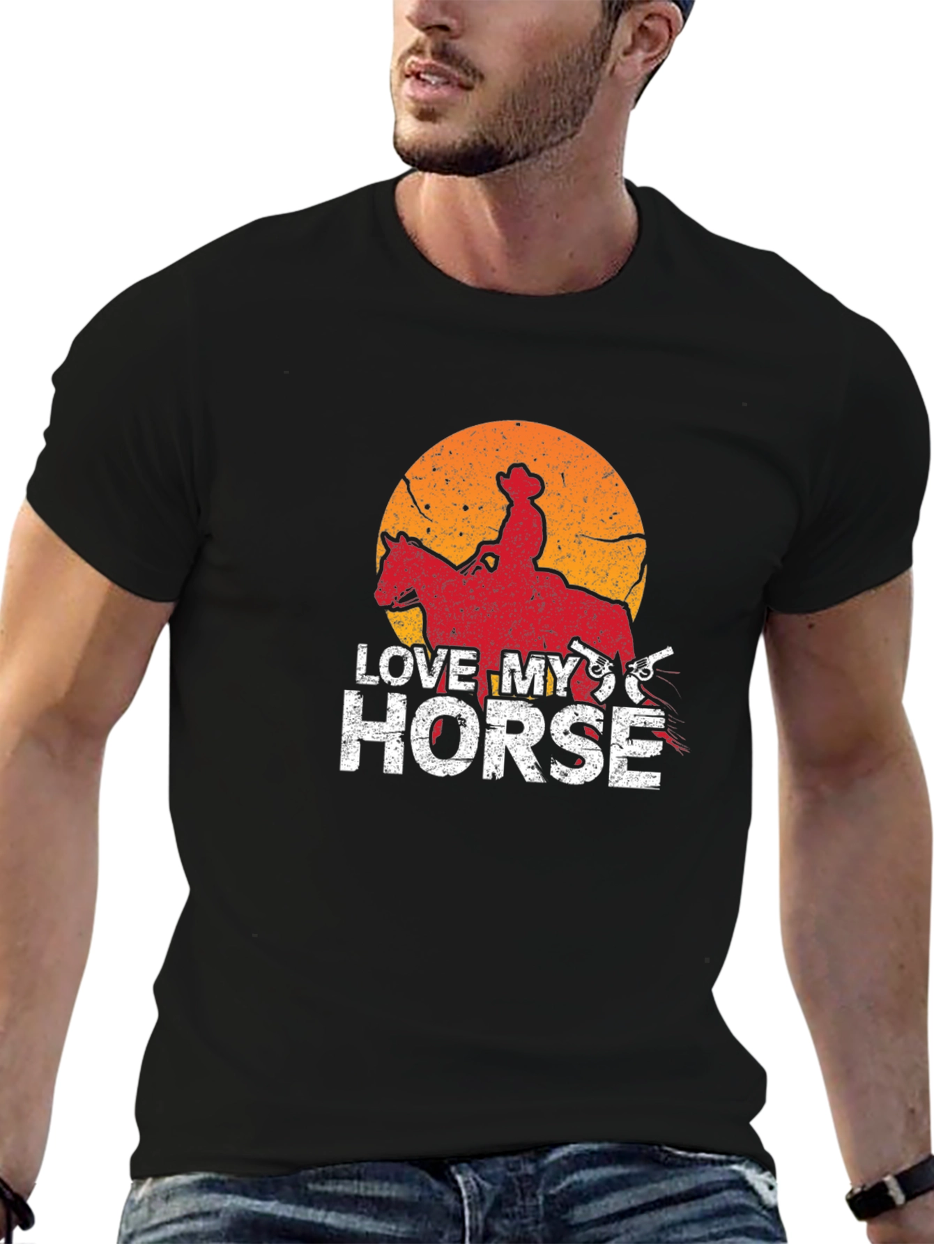 Love My Horse Cowboy Graphic T-Shirt