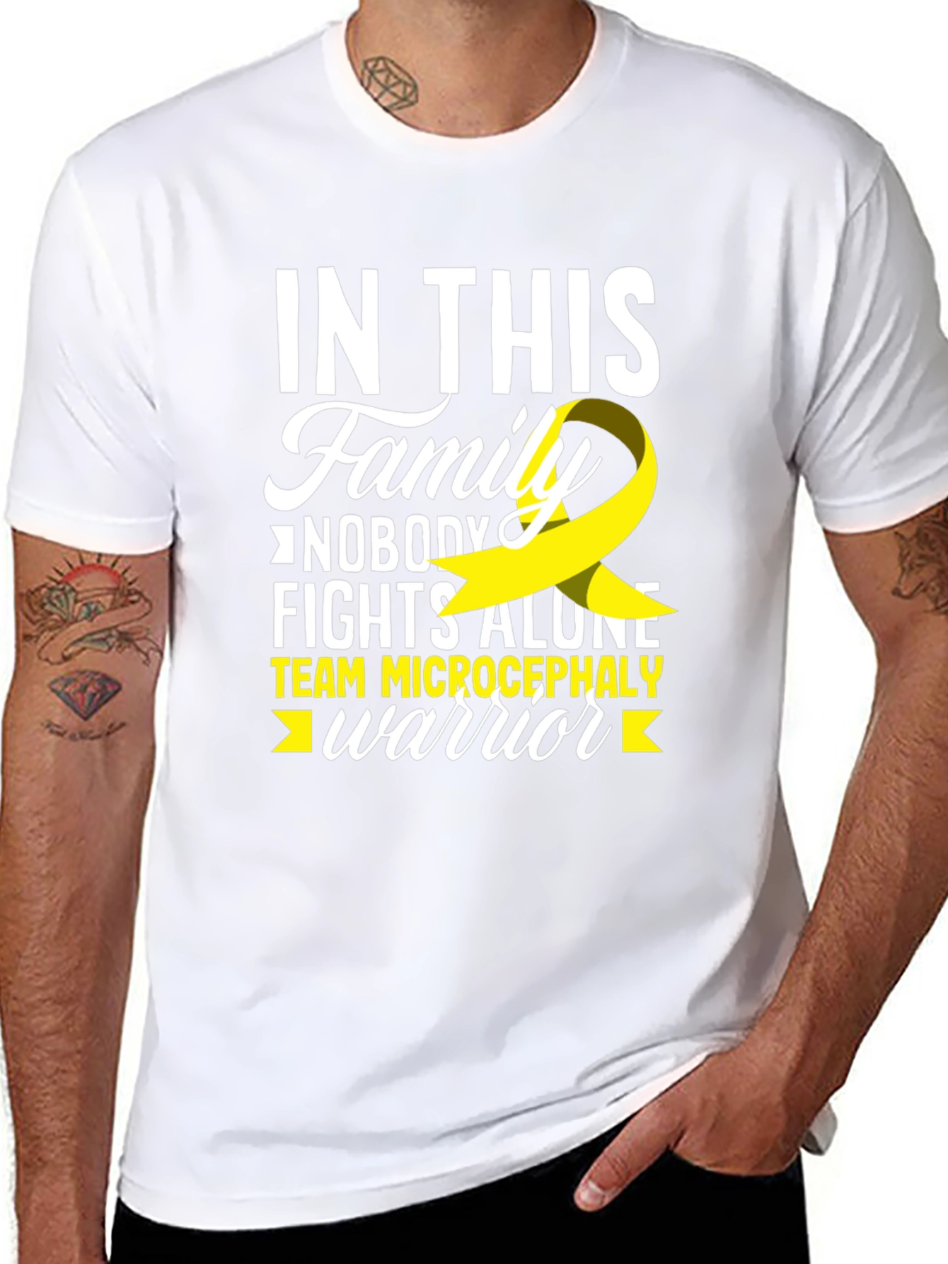Microcephaly Awareness T-Shirt: Nobody Fights Alone