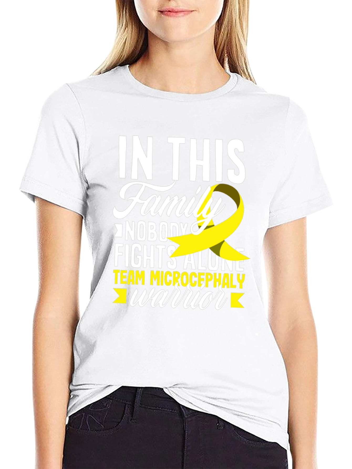 Microcephaly Awareness T-Shirt: Nobody Fights Alone