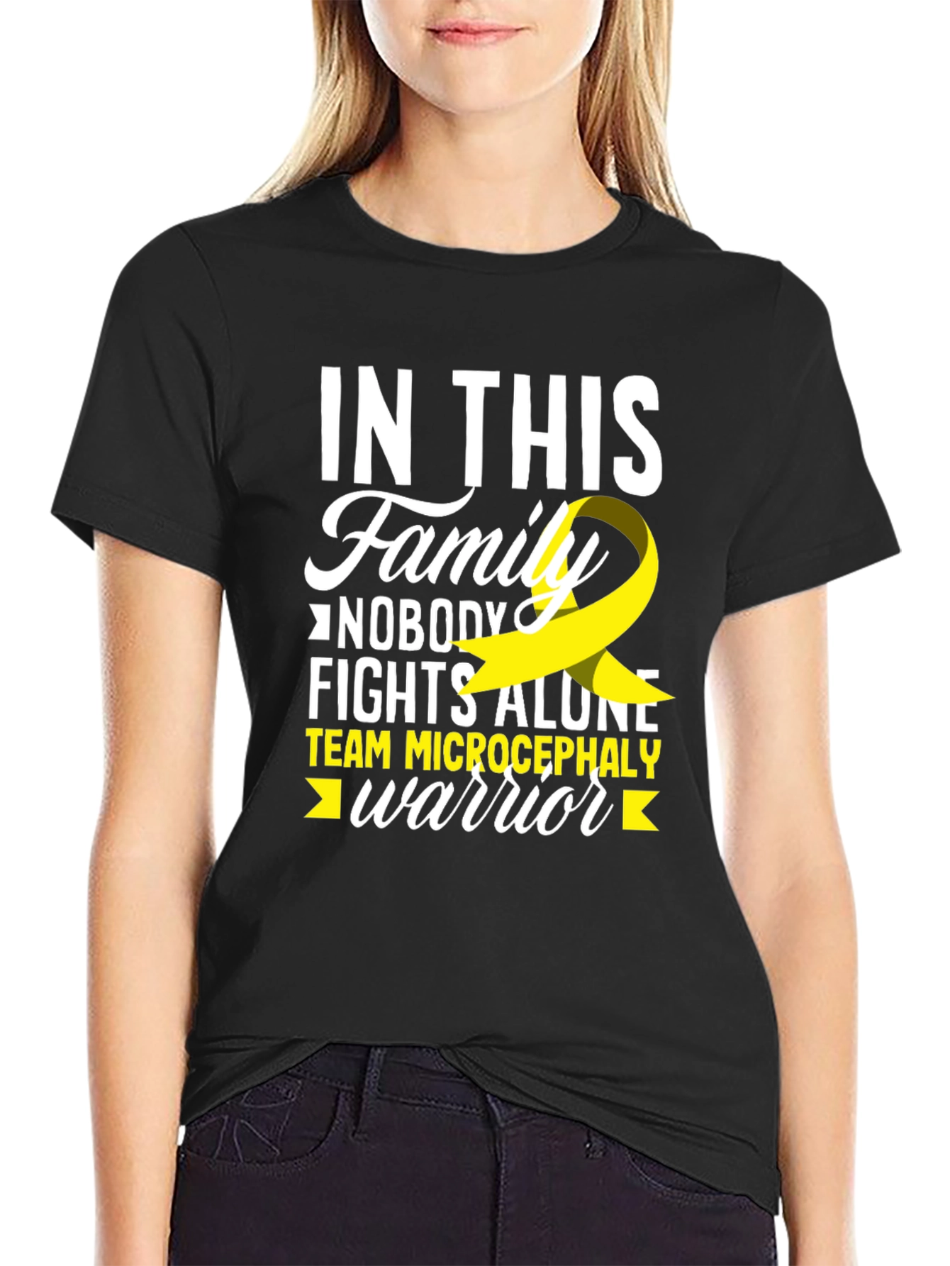Microcephaly Awareness T-Shirt: Nobody Fights Alone