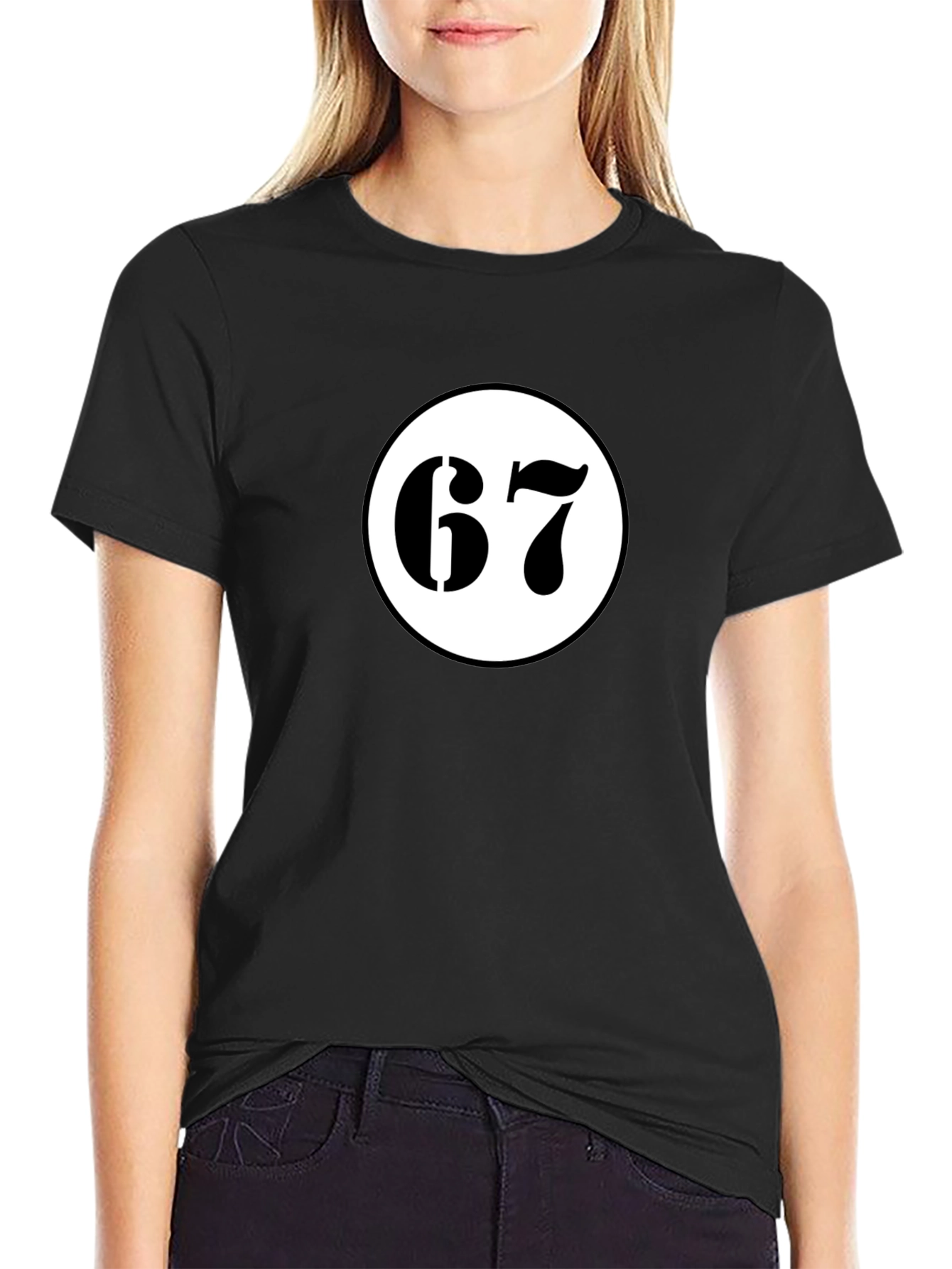 Retro 67 Graphic Tee - Black Cotton Blend