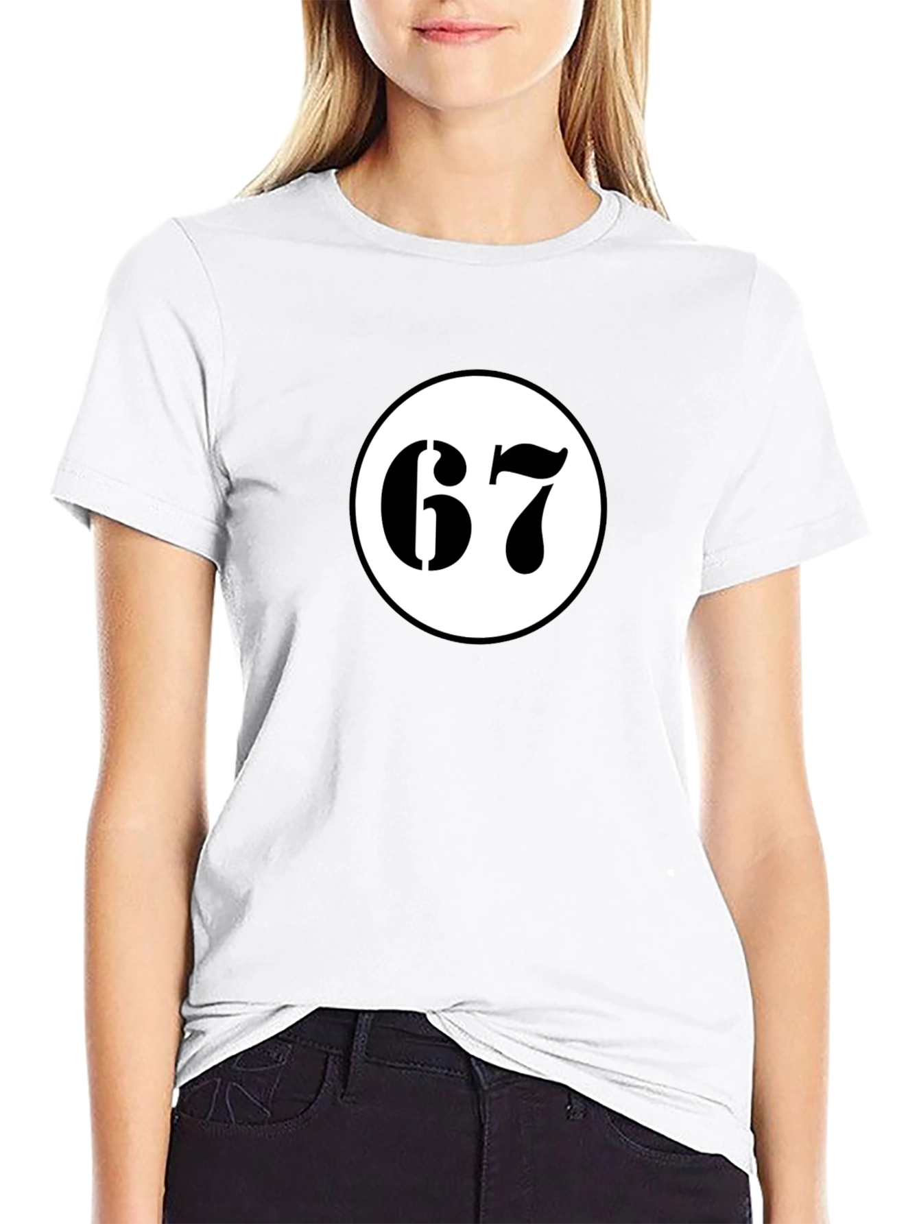 Retro 67 Graphic Tee - Black Cotton Blend