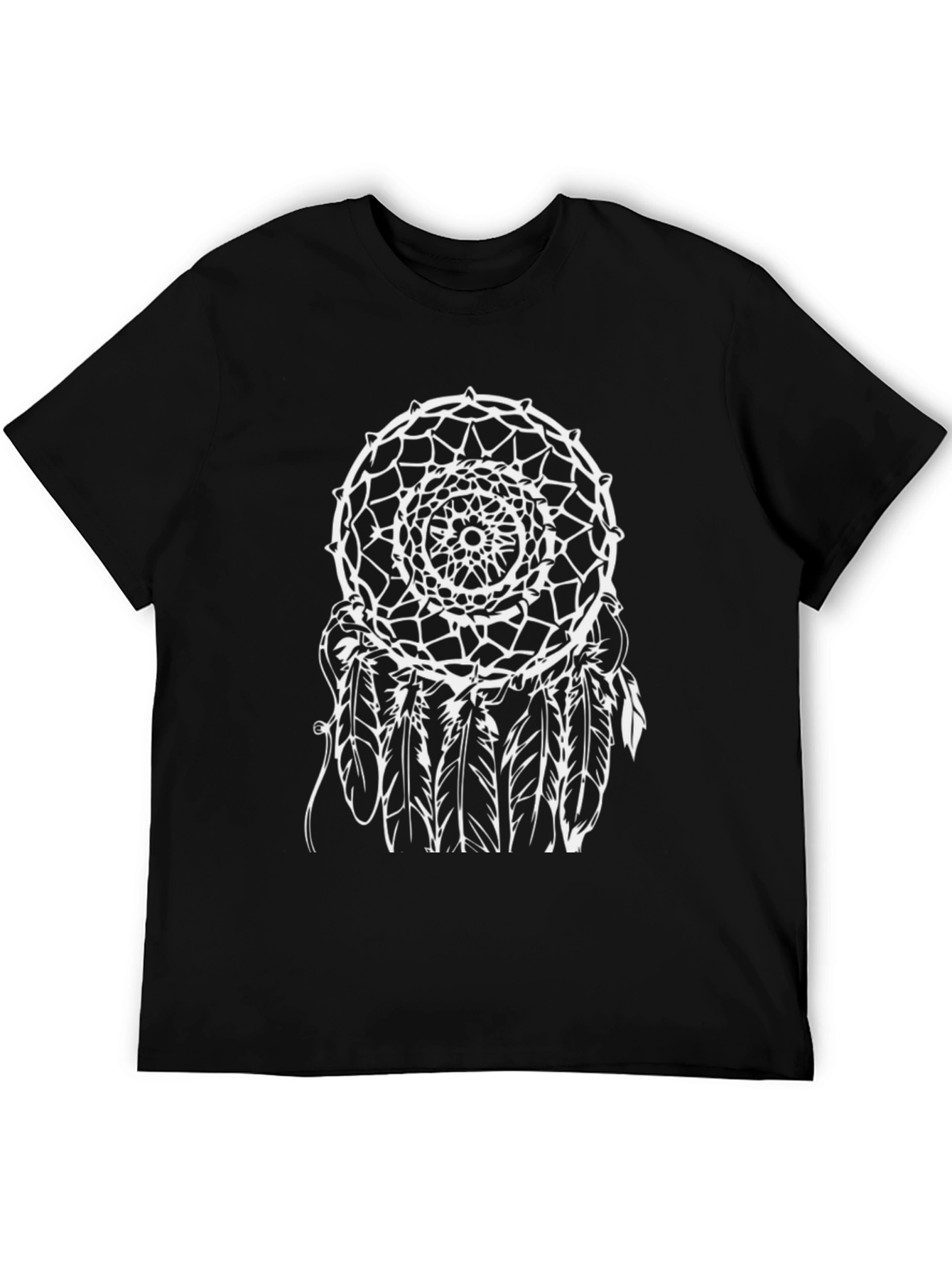 Dreamcatcher Graphic Tee - Black Cotton T-Shirt