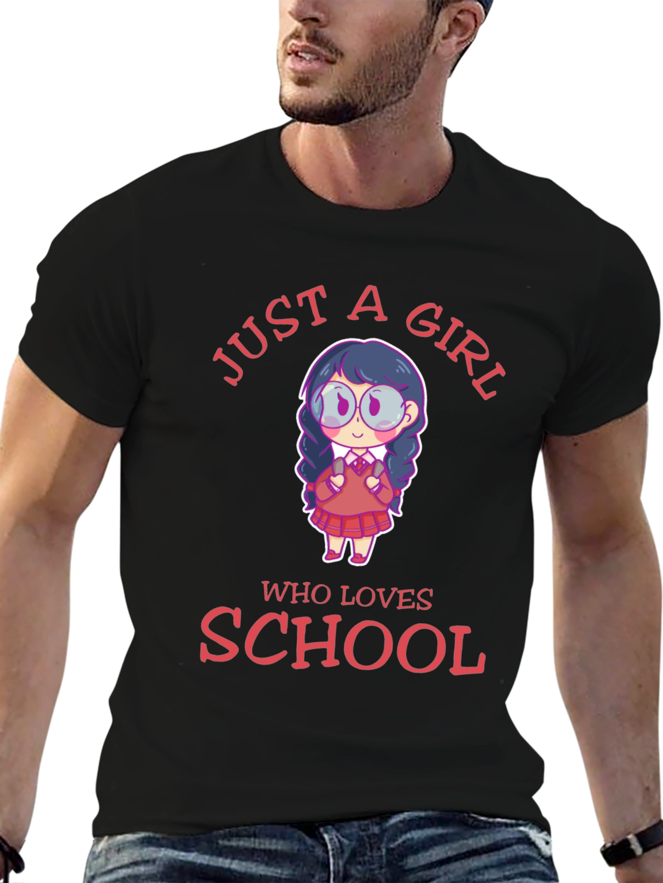 Just A Girl Who Loves School T-Shirt