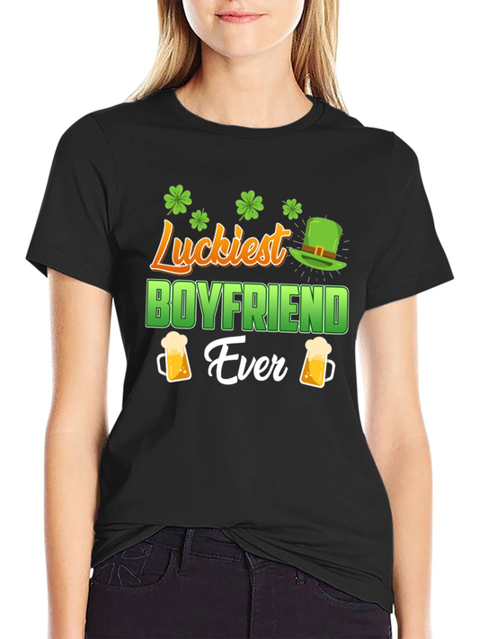 Luckiest Boyfriend Ever St. Patricks Day T-Shirt