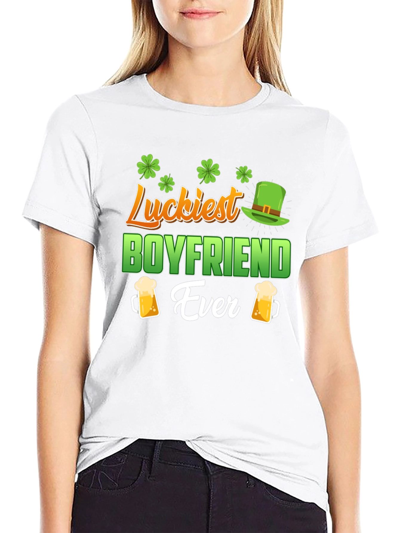 Luckiest Boyfriend Ever St. Patricks Day T-Shirt