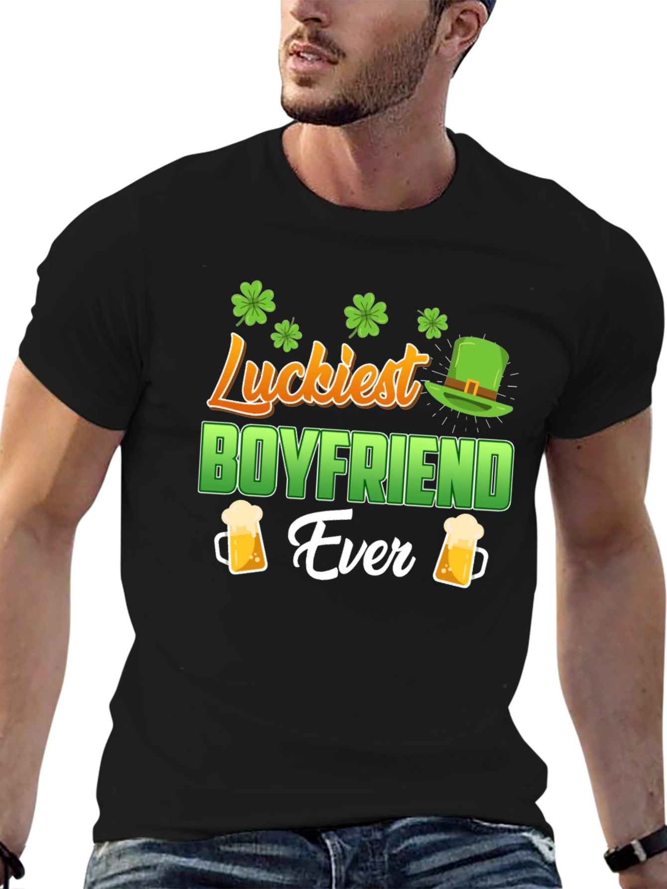 Luckiest Boyfriend Ever St. Patricks Day T-Shirt