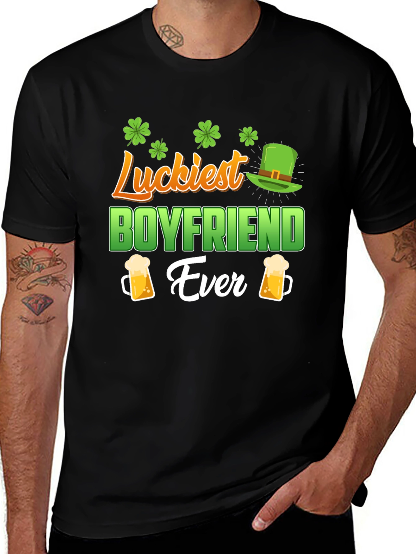 Luckiest Boyfriend Ever St. Patricks Day T-Shirt