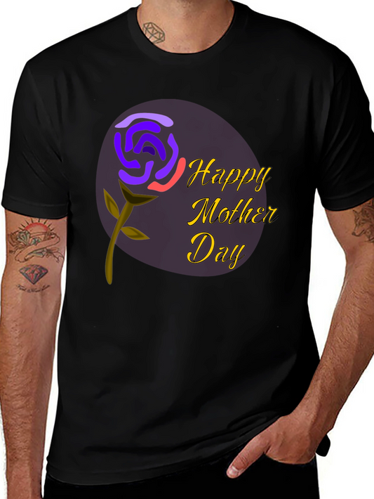Happy Mothers Day T-Shirt - Floral Design