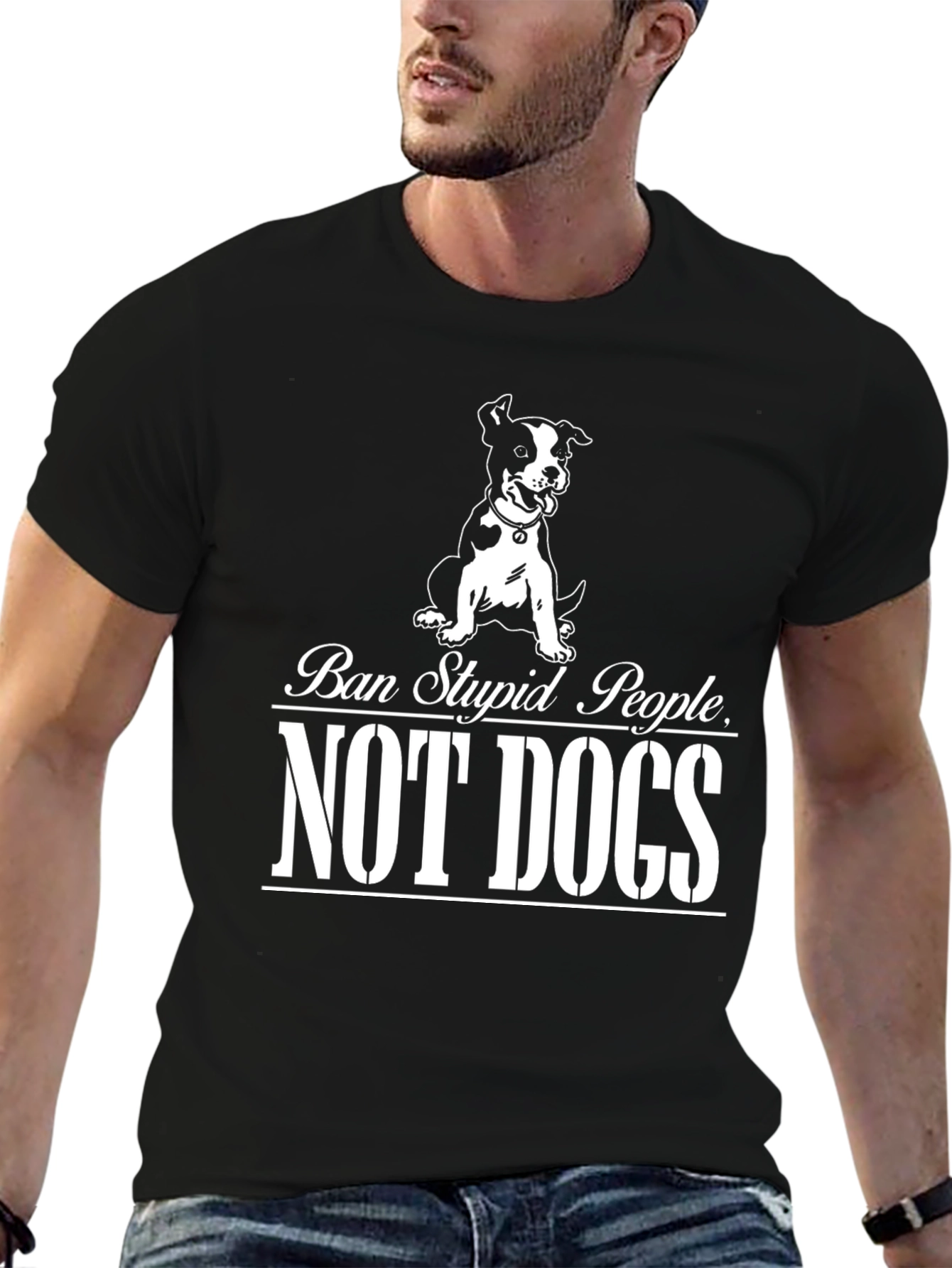 Ban Stupid People Not Dogs T-Shirt