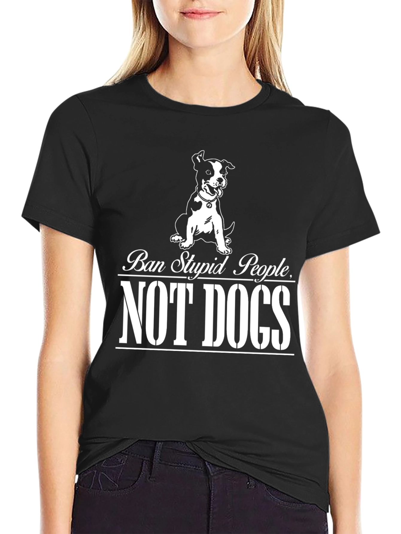 Ban Stupid People Not Dogs T-Shirt