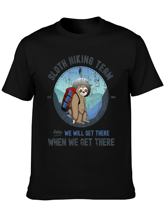Sloth Hiking Team Graphic Tee