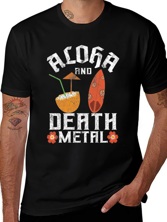 Aloha and Death Metal T-Shirt - Tropical Goth
