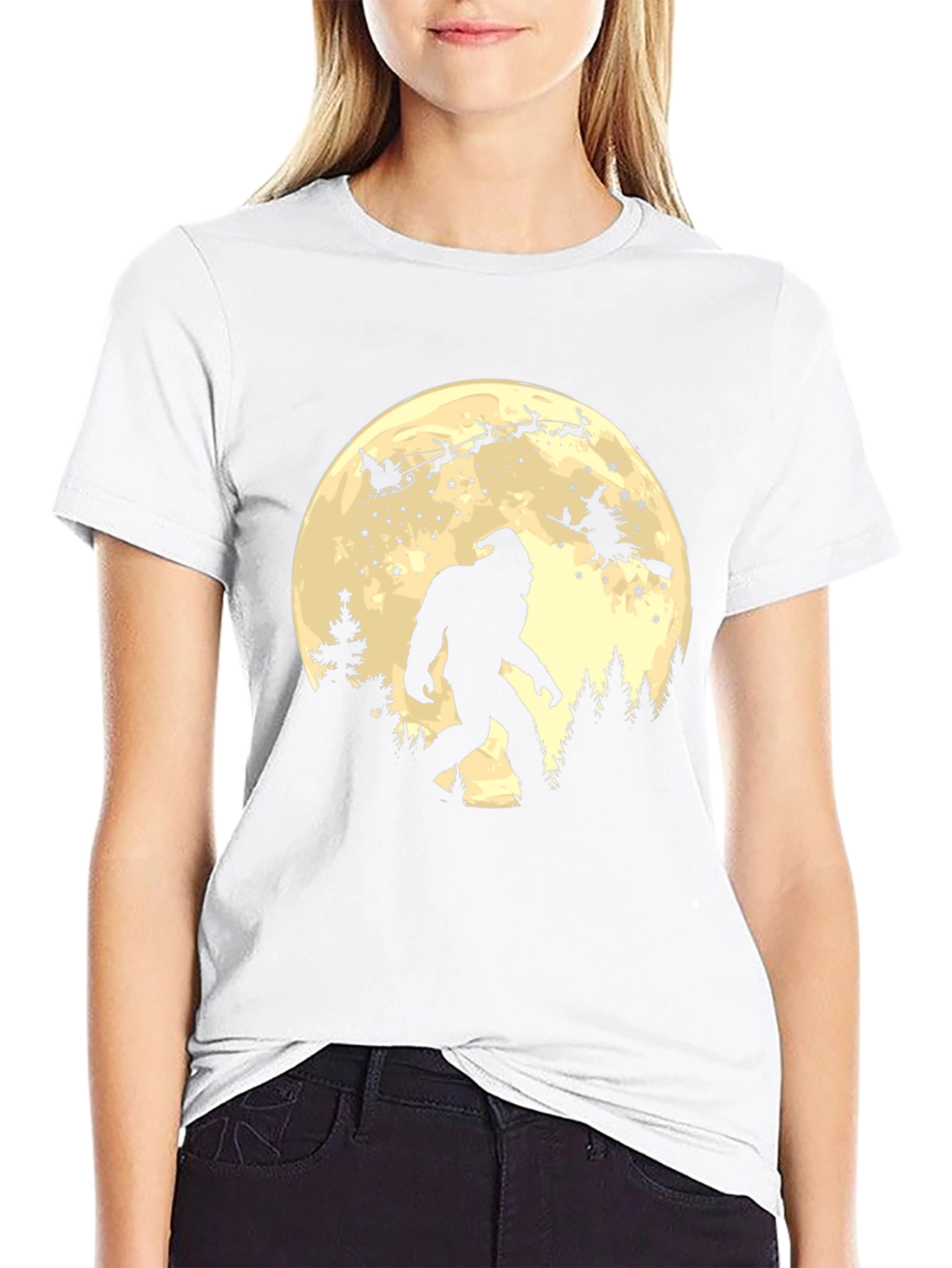 Bigfoot Santa Christmas T-Shirt