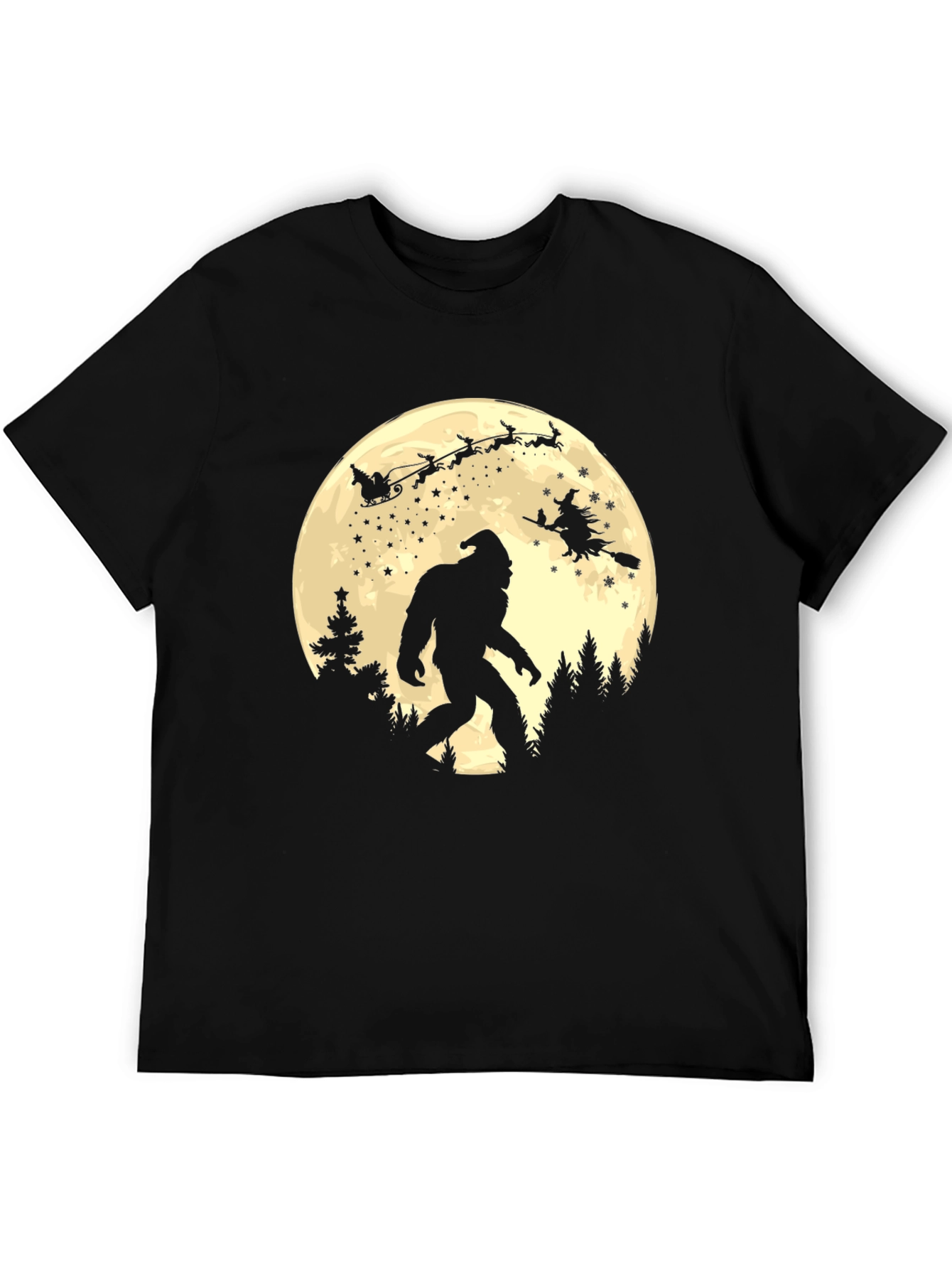 Bigfoot Santa Christmas T-Shirt