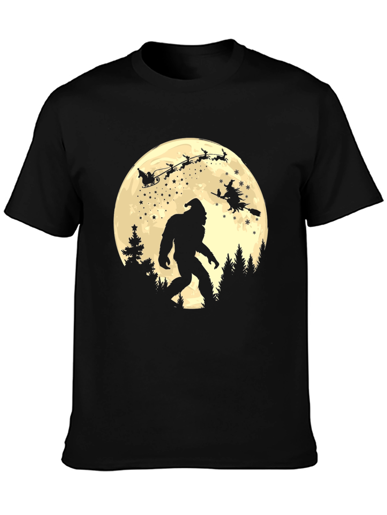 Bigfoot Santa Christmas T-Shirt