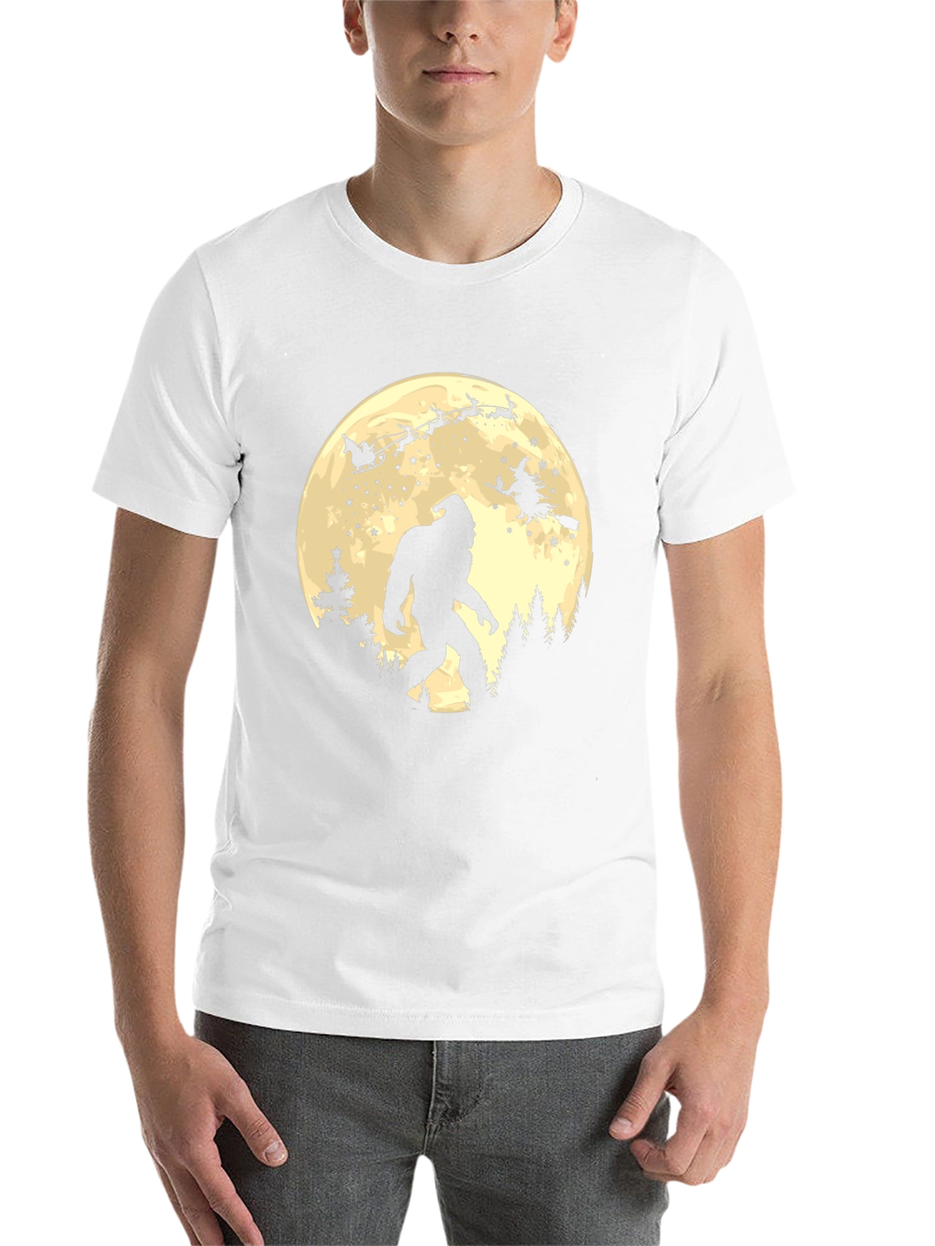Bigfoot Santa Christmas T-Shirt