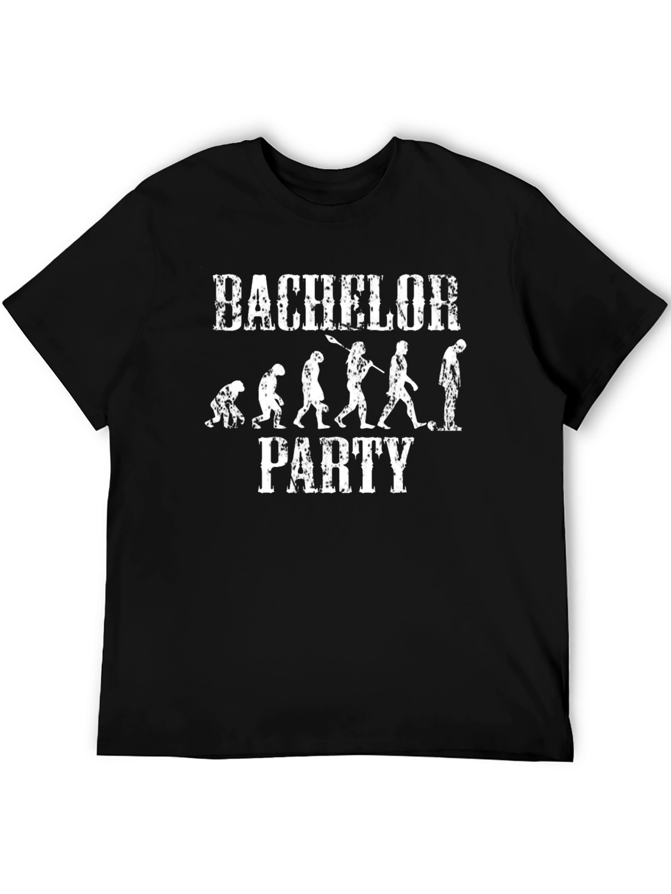 Bachelor Party Evolution Funny Graphic T-Shirt