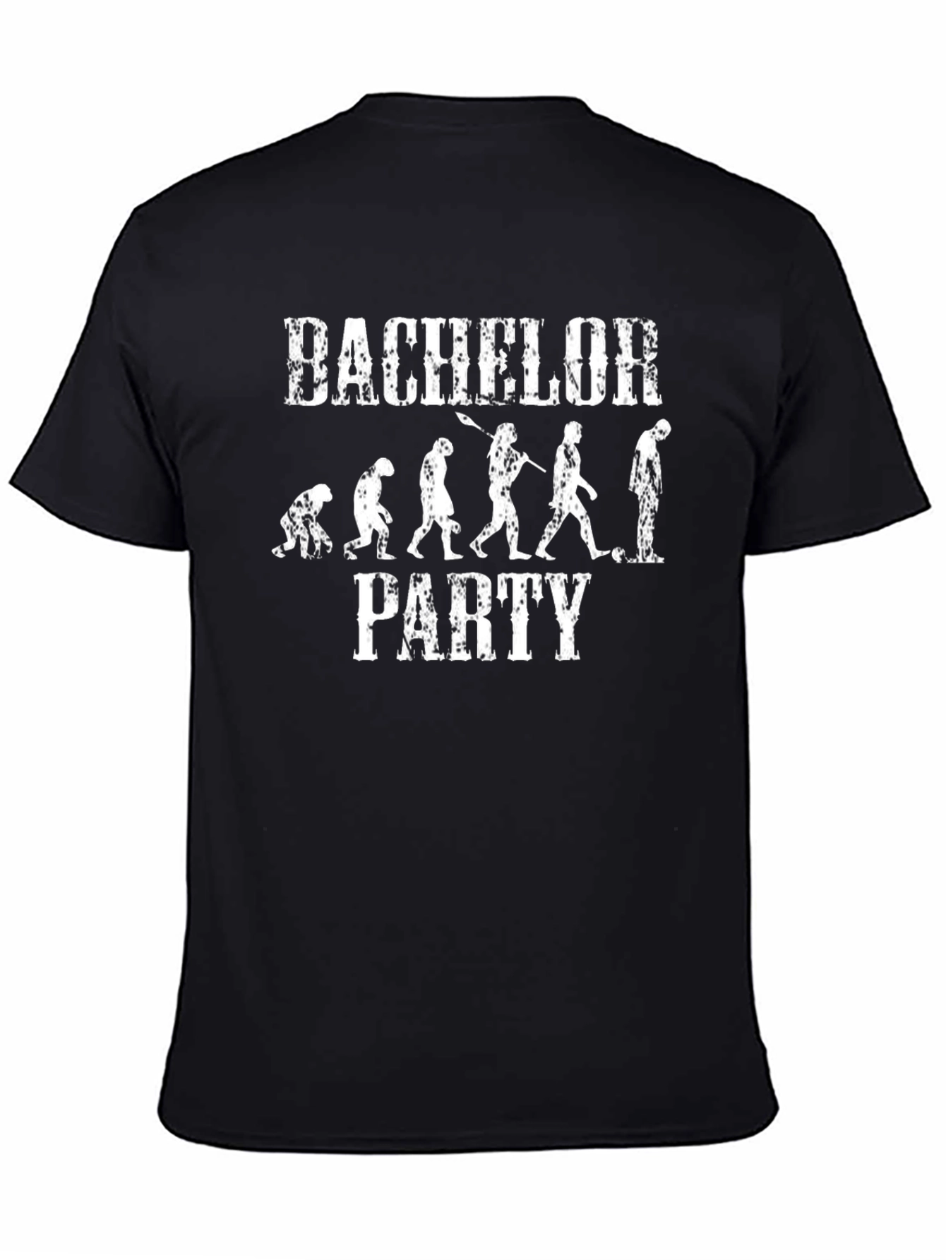 Bachelor Party Evolution Funny Graphic T-Shirt