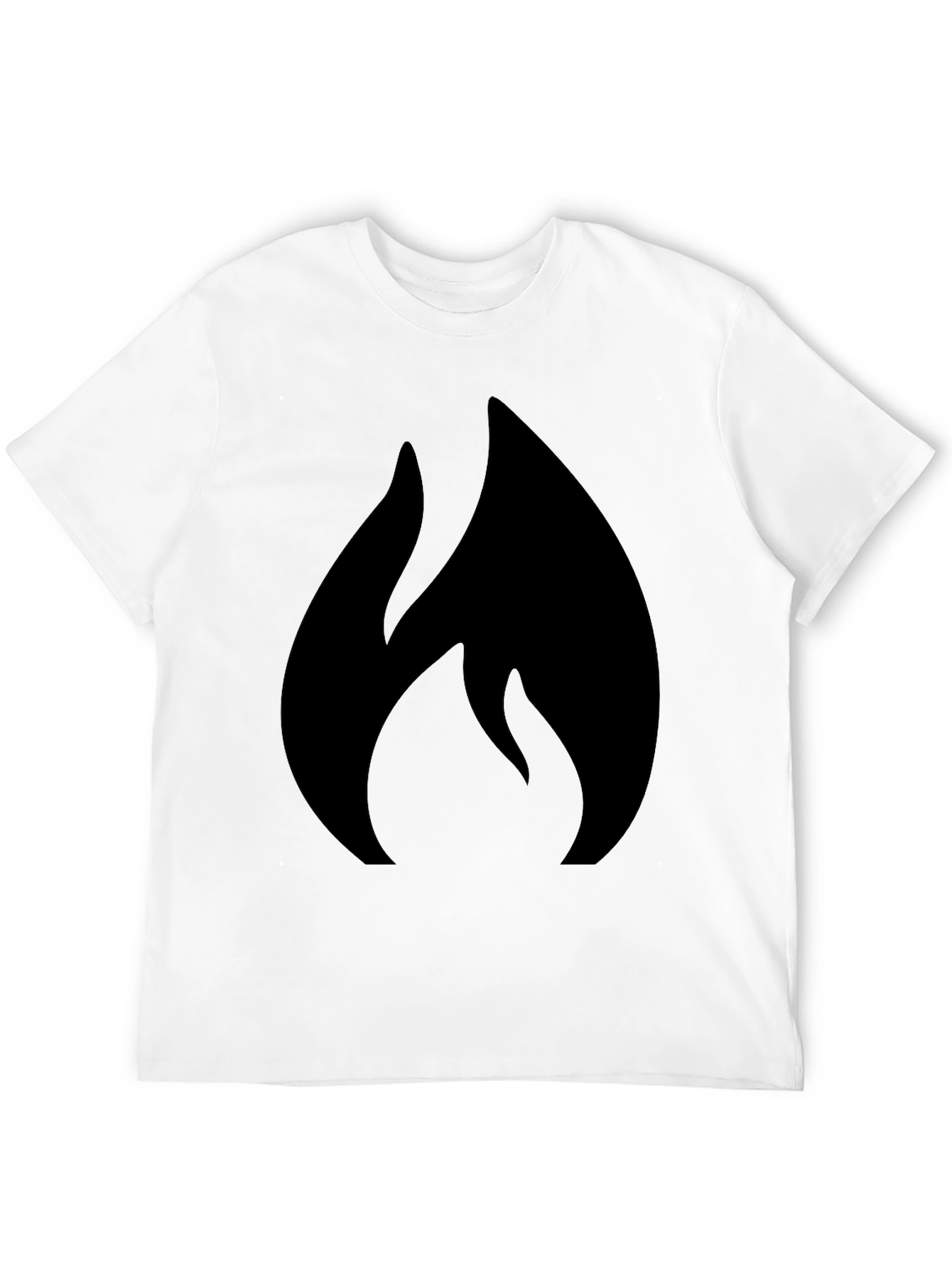 Flame Graphic Black T-Shirt