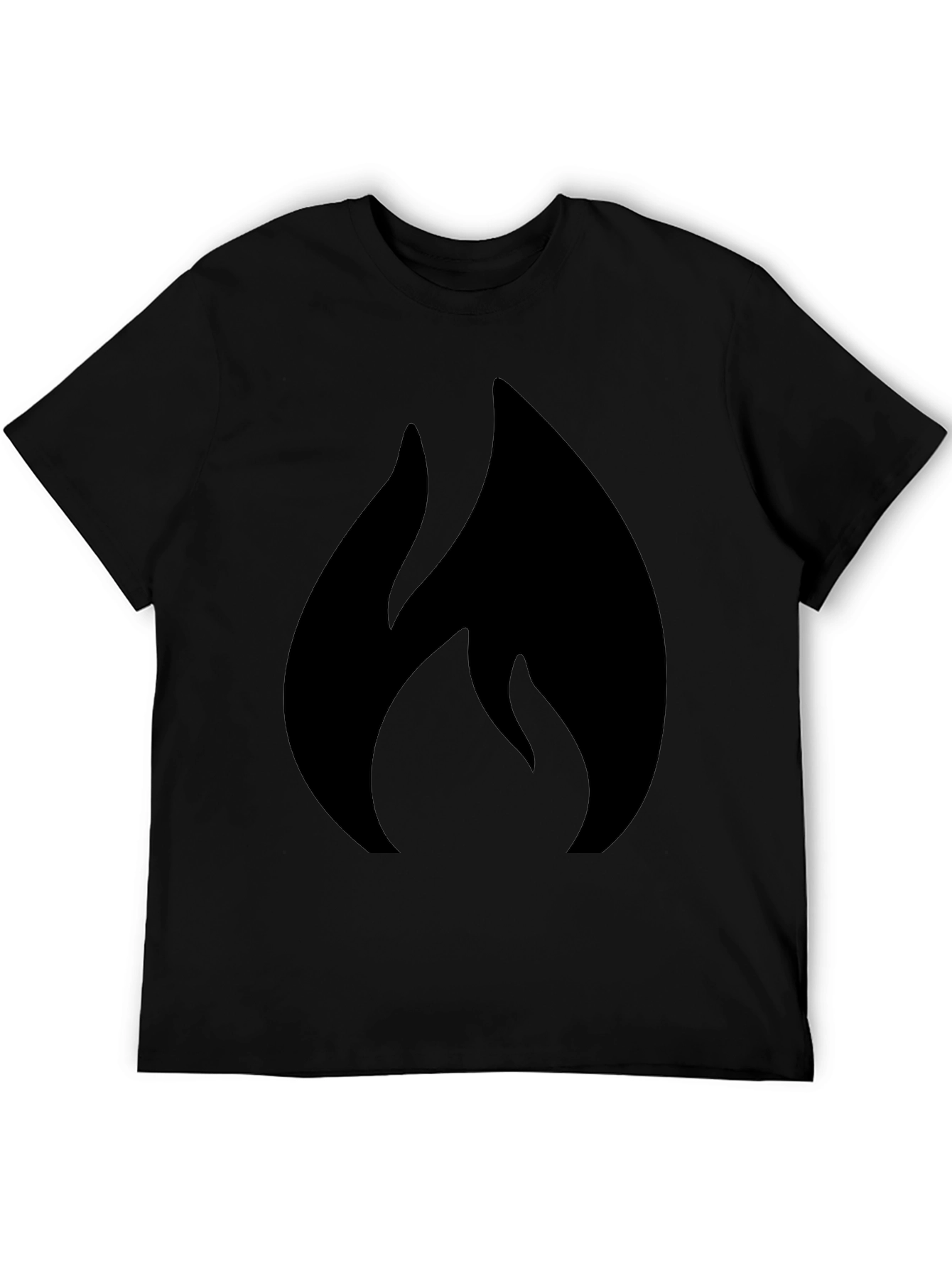 Flame Graphic Black T-Shirt