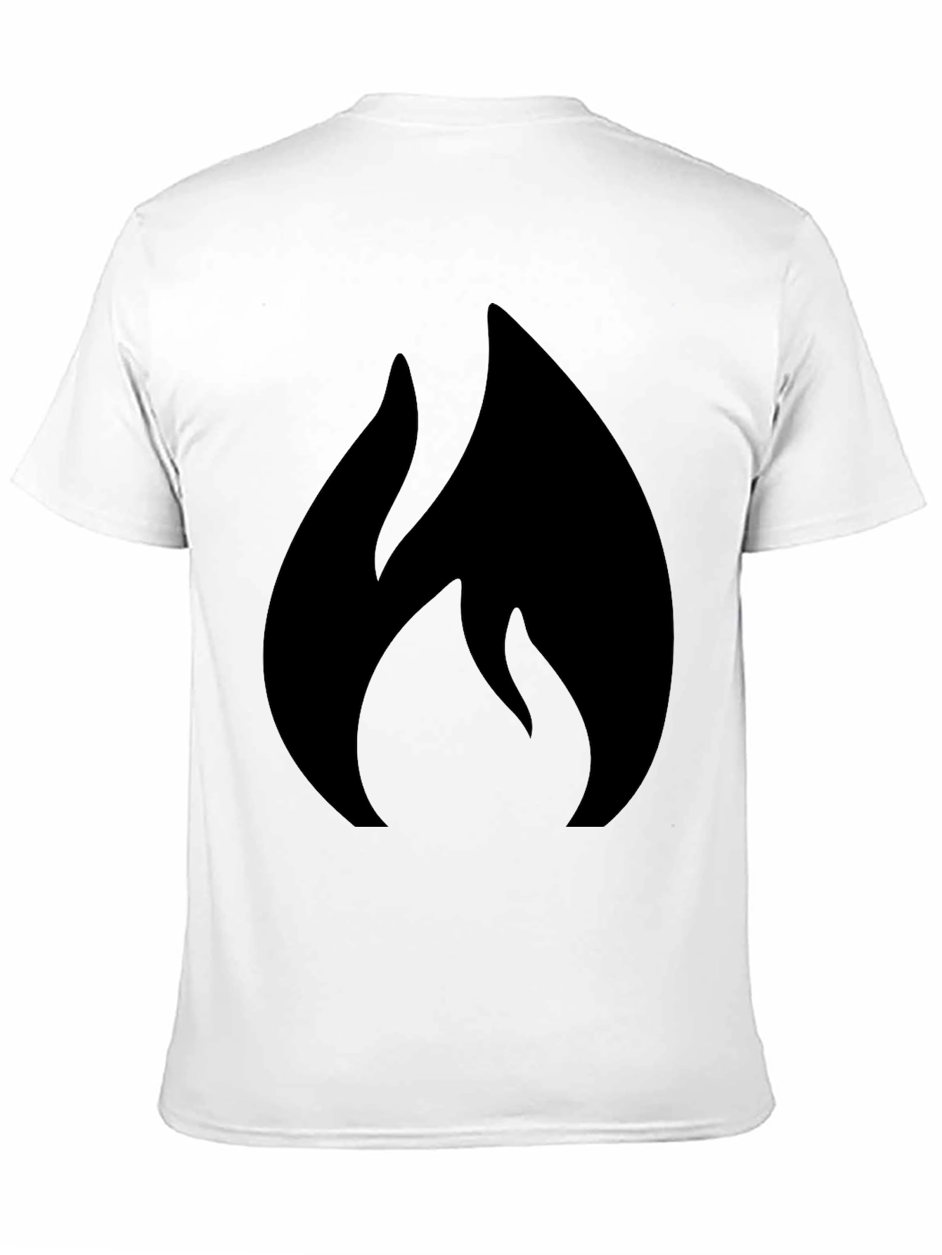 Flame Graphic Black T-Shirt