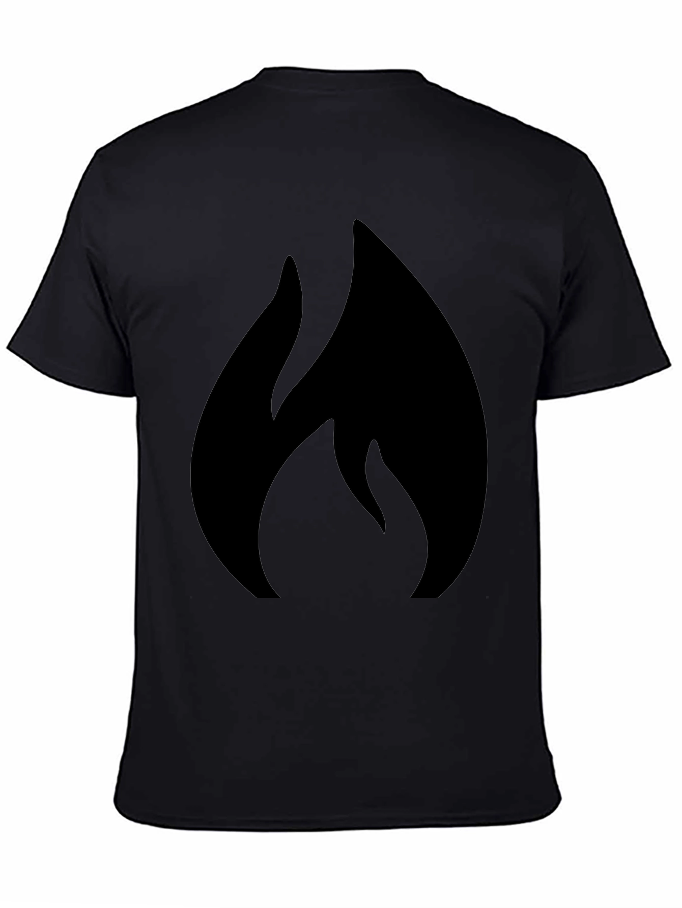 Flame Graphic Black T-Shirt