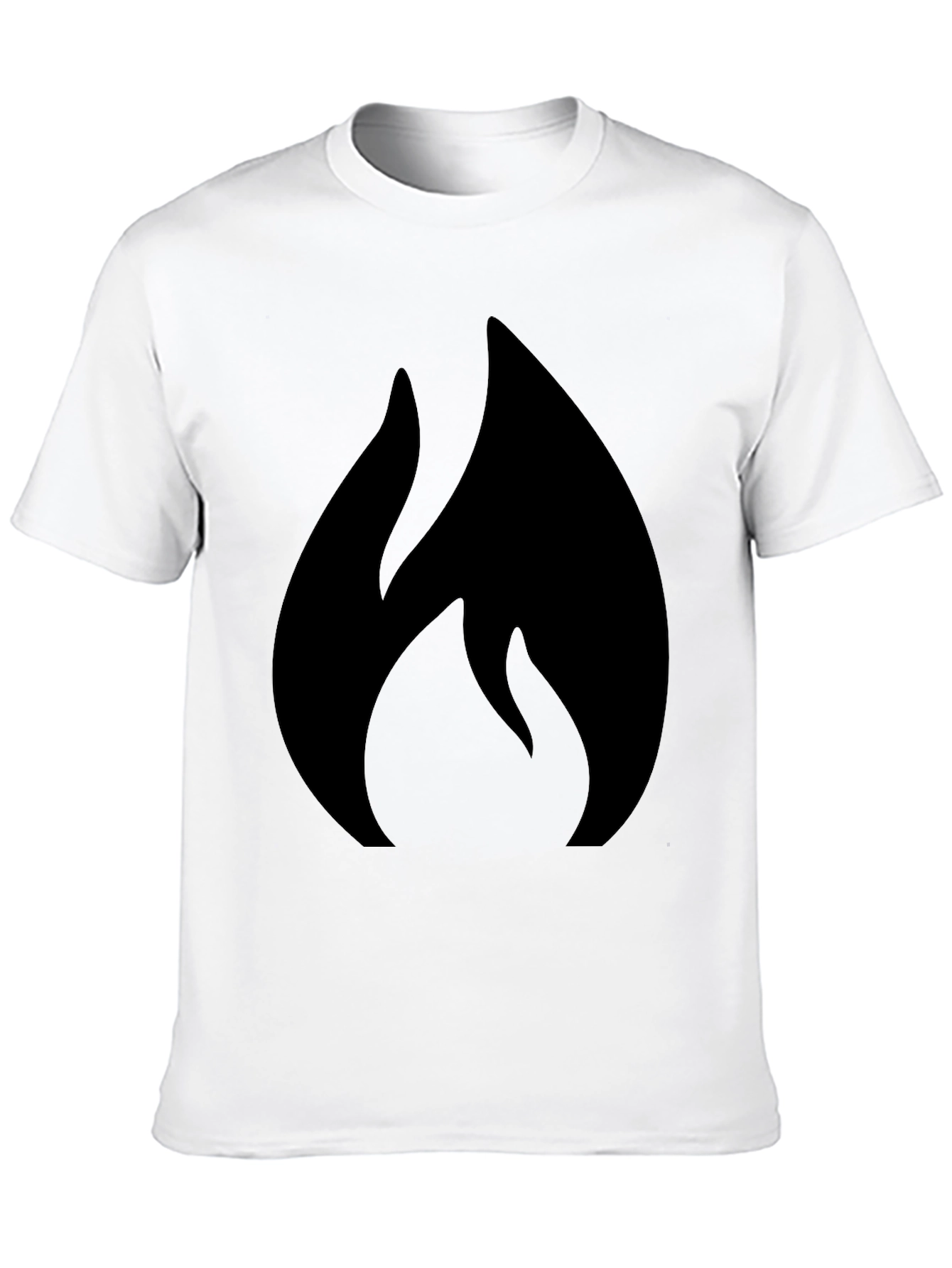 Flame Graphic Black T-Shirt
