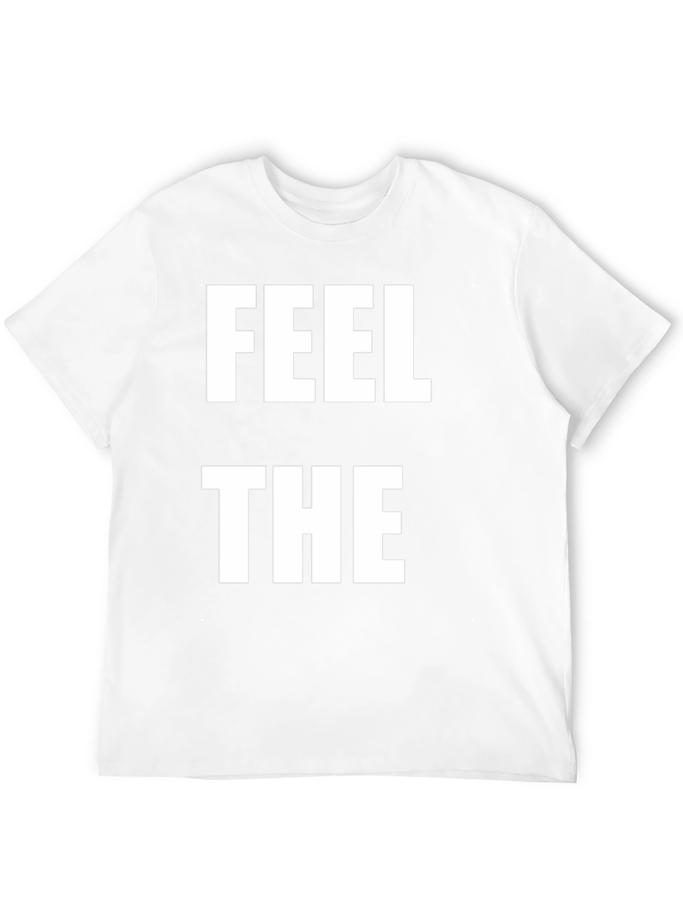 Feel The T-Shirt Black Cotton Tee