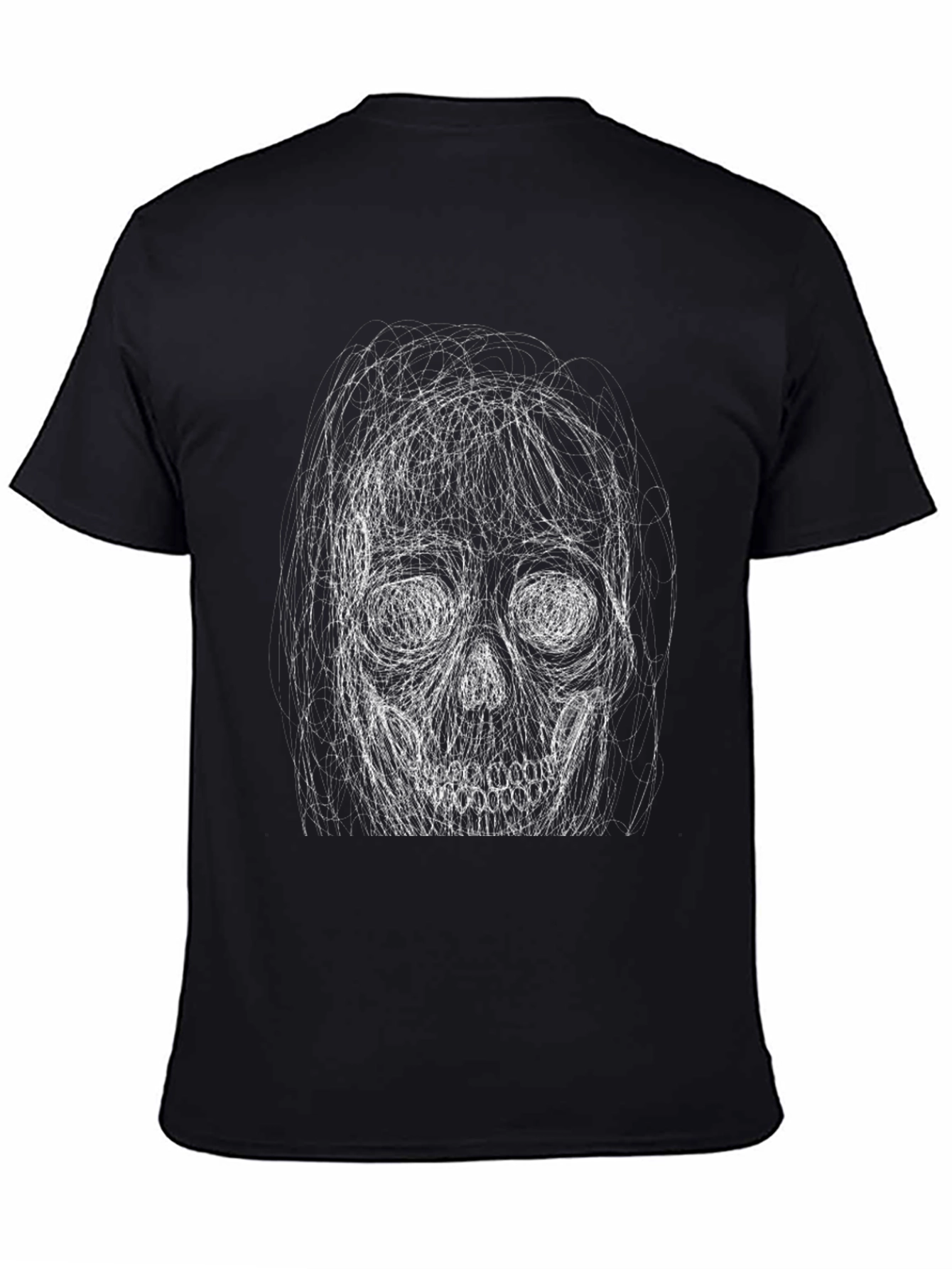 Skull Graphic Black T-Shirt - Edgy Fashion Tee