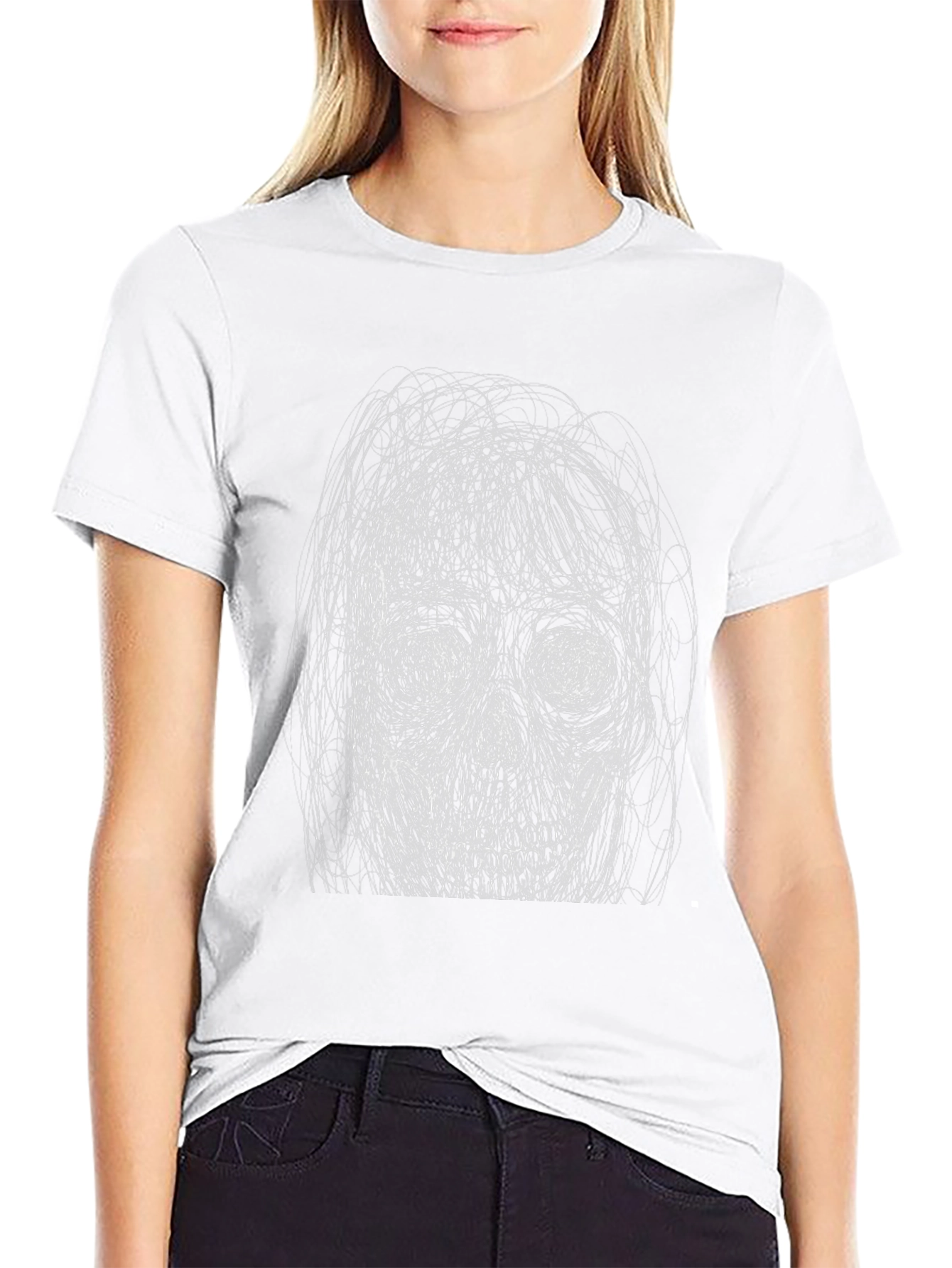 Skull Graphic Black T-Shirt - Edgy Fashion Tee