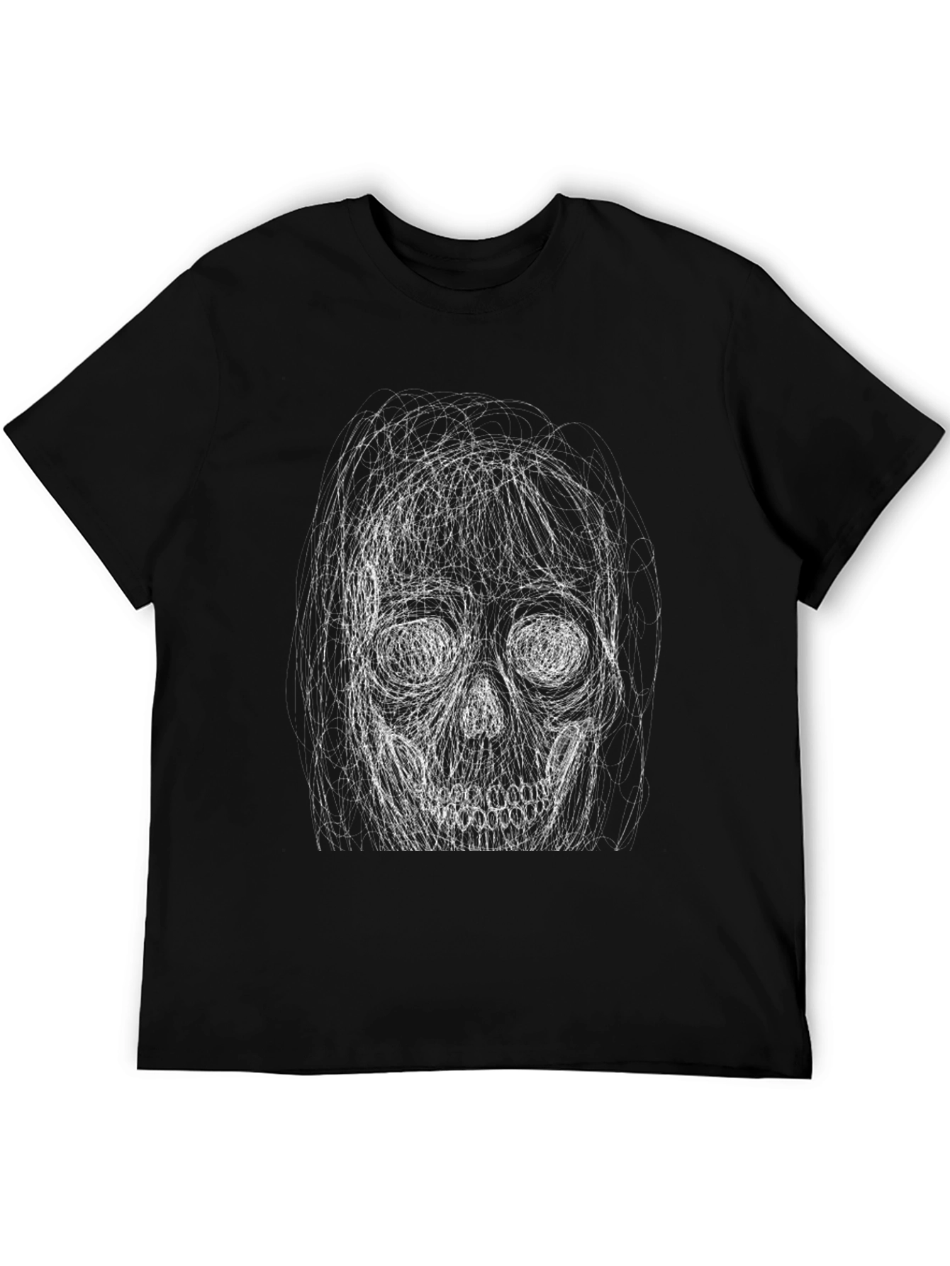Skull Graphic Black T-Shirt - Edgy Fashion Tee