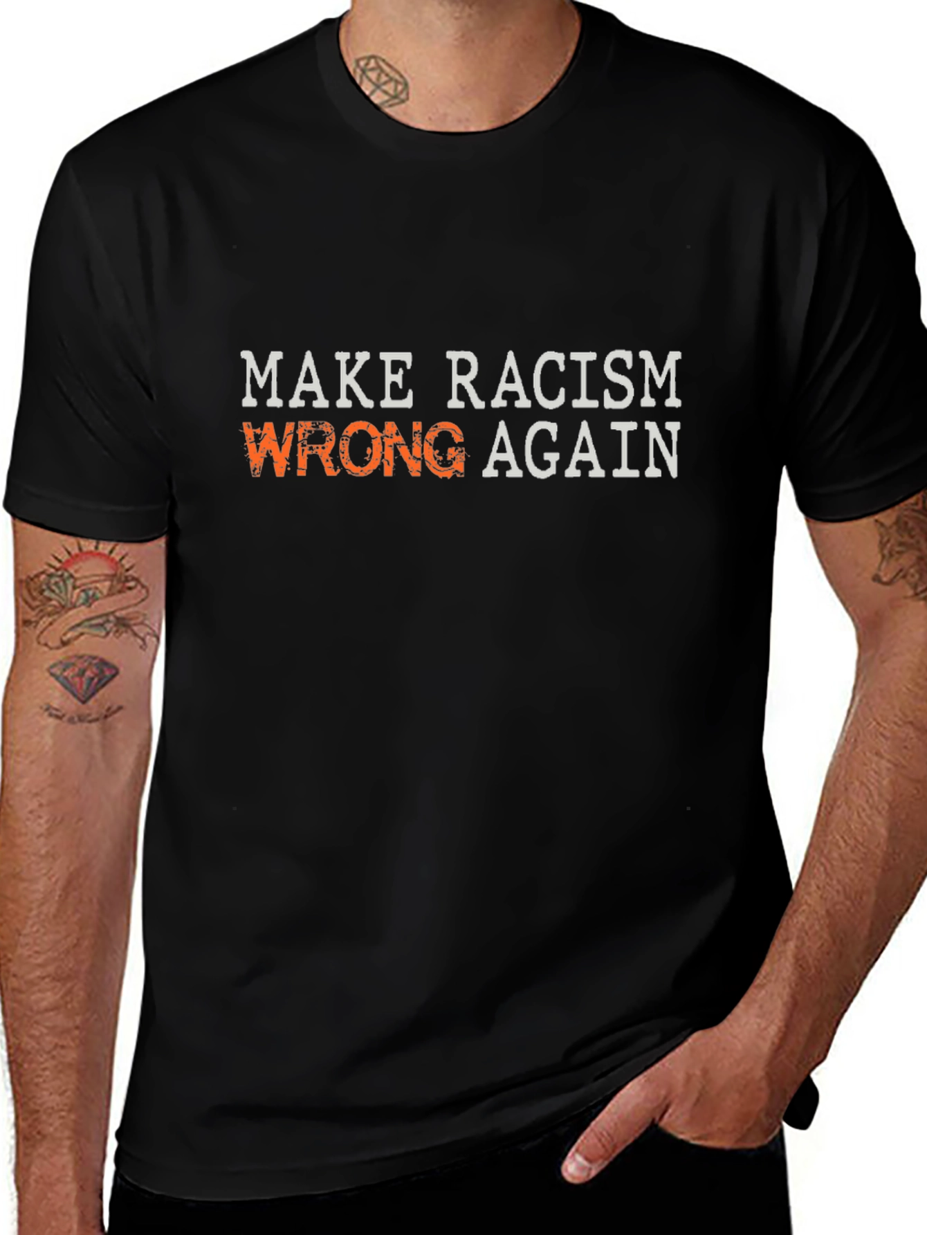 Make Racism Wrong Again Graphic T-Shirt
