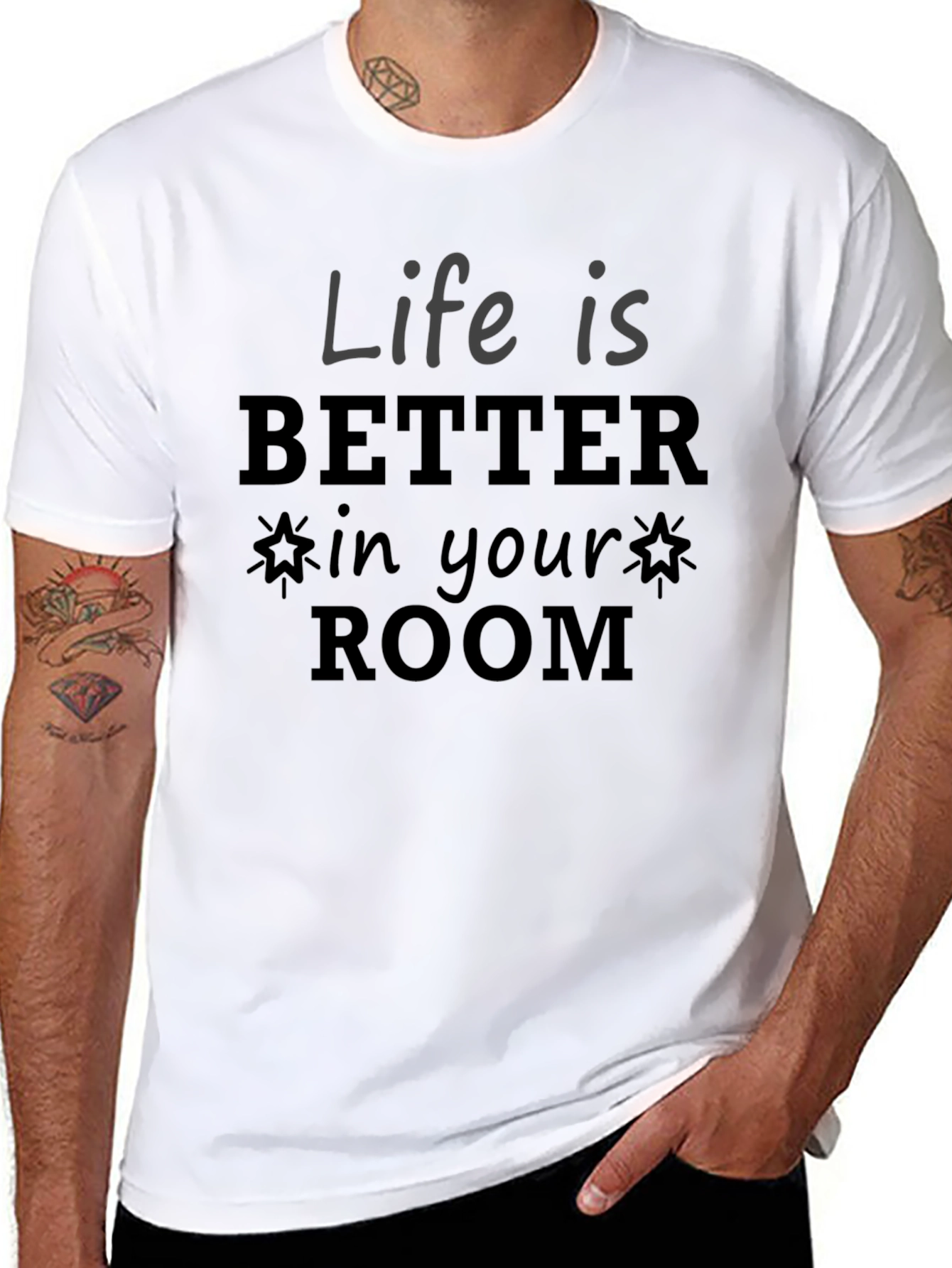 Life Is Better In Your Room Graphic Tee