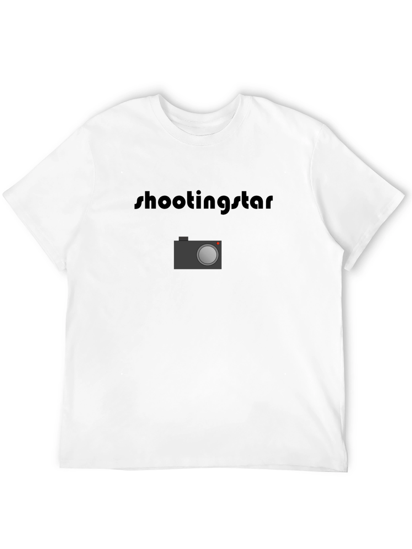Shooting Star Camera Black T-Shirt