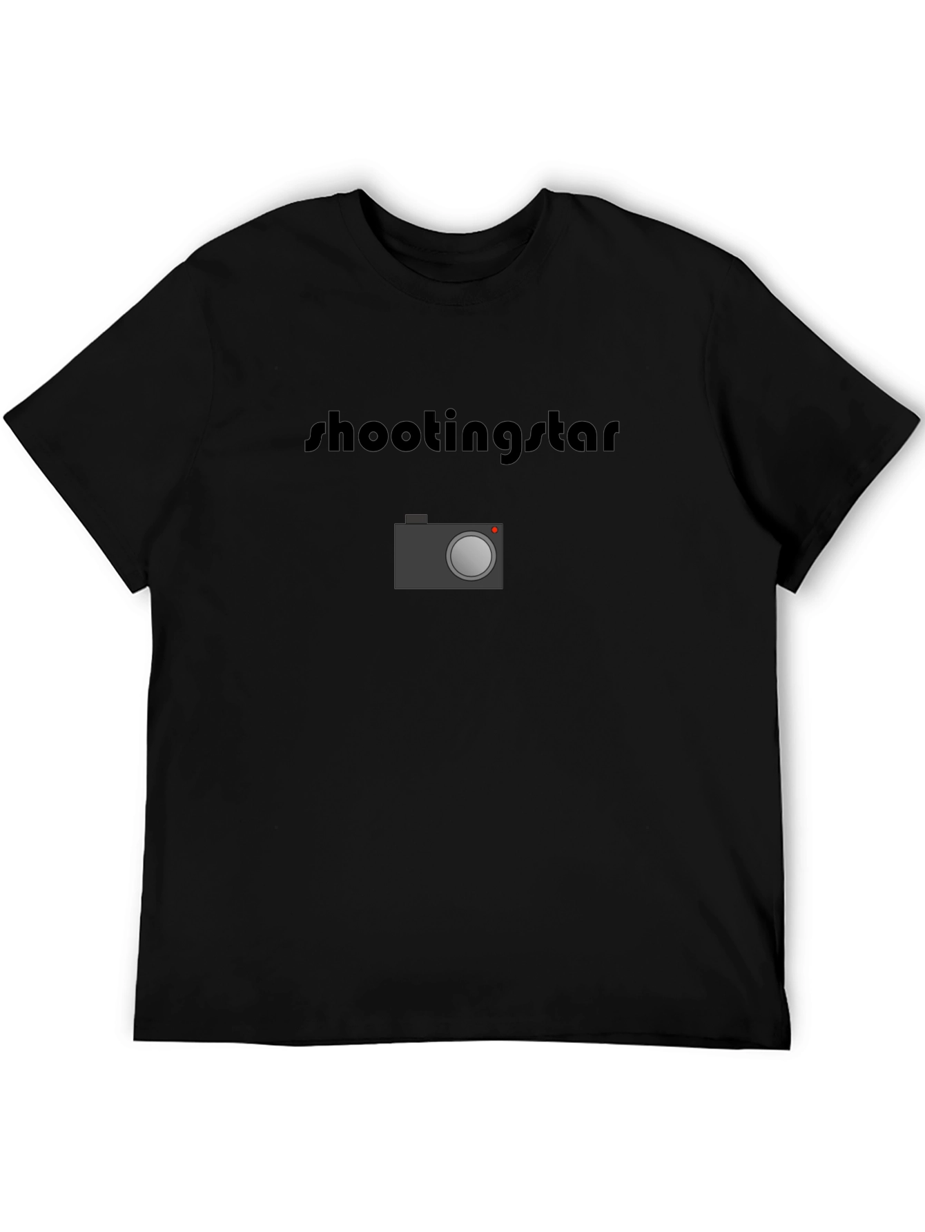 Shooting Star Camera Black T-Shirt